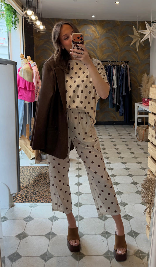Pantalon Magique fin à pois - Johanna Paris
