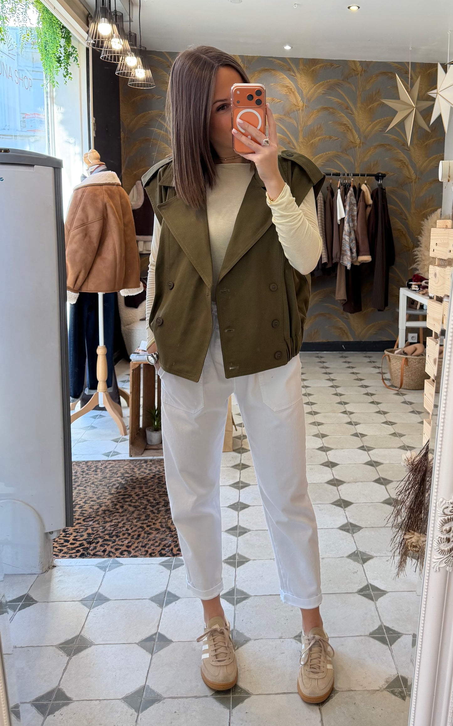 Gilet sans manches Pia kaki - Johanna Paris