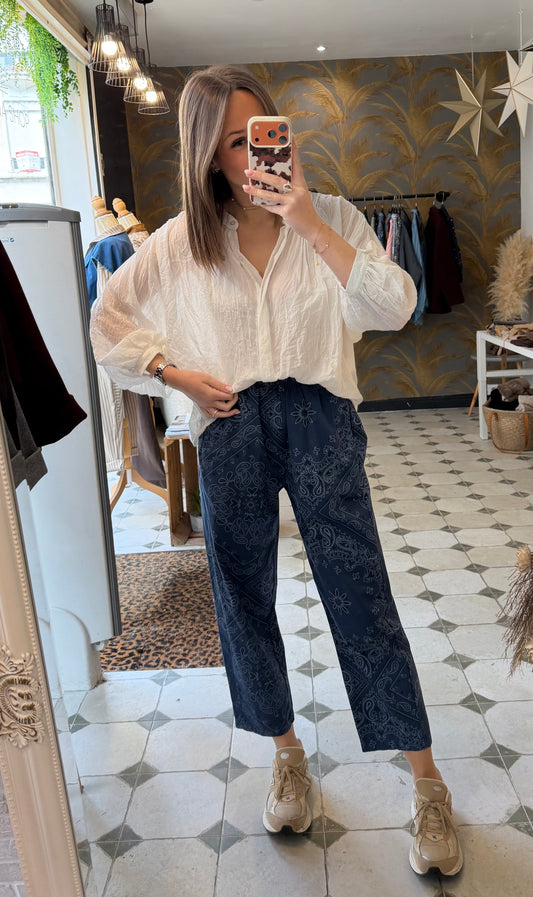 Pantalon magique Bandana bleu - Johanna Paris