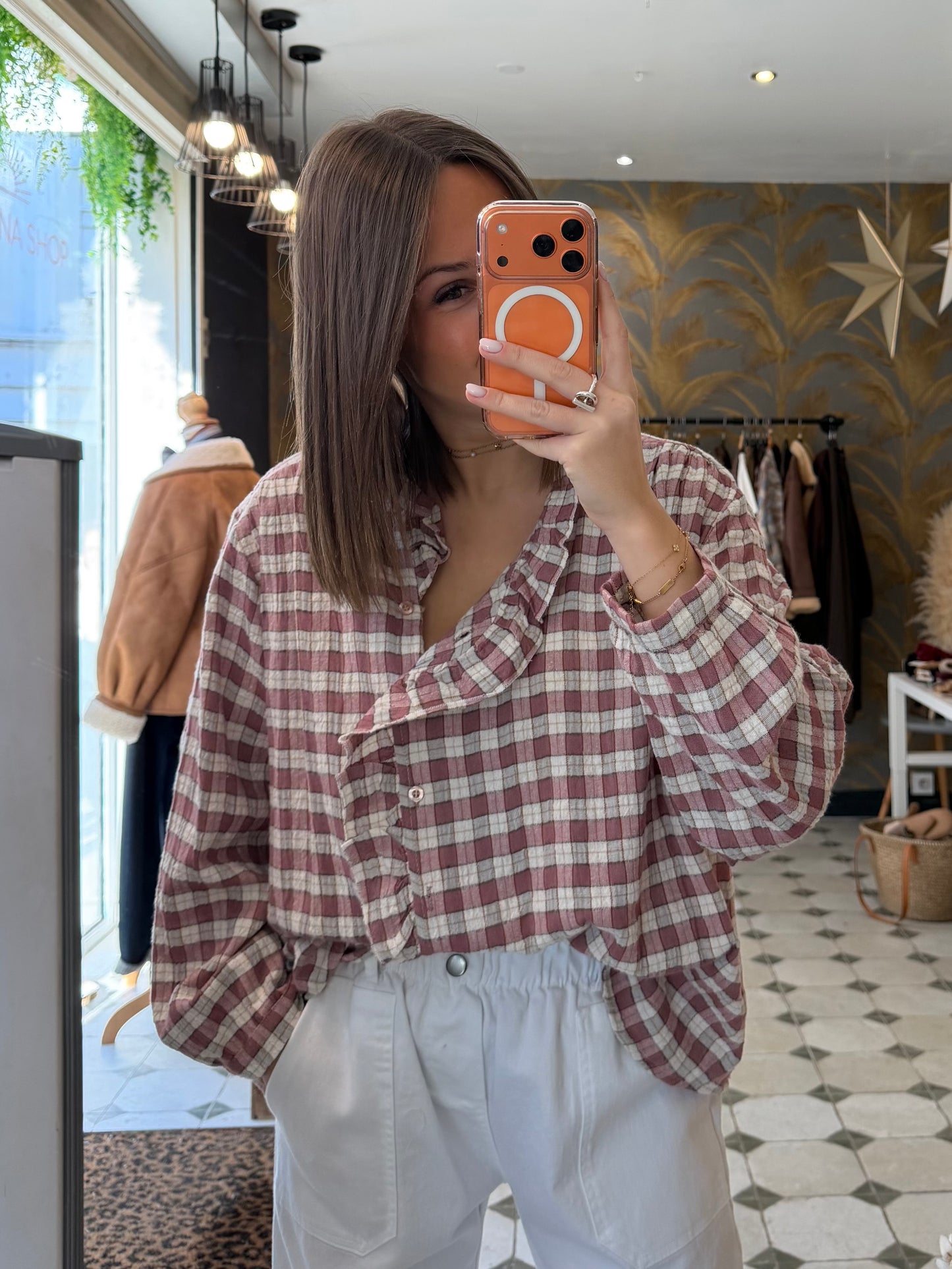 Chemise Amandine rose - Johanna Paris