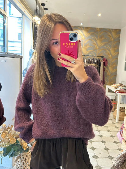 Pull Alma aubergine