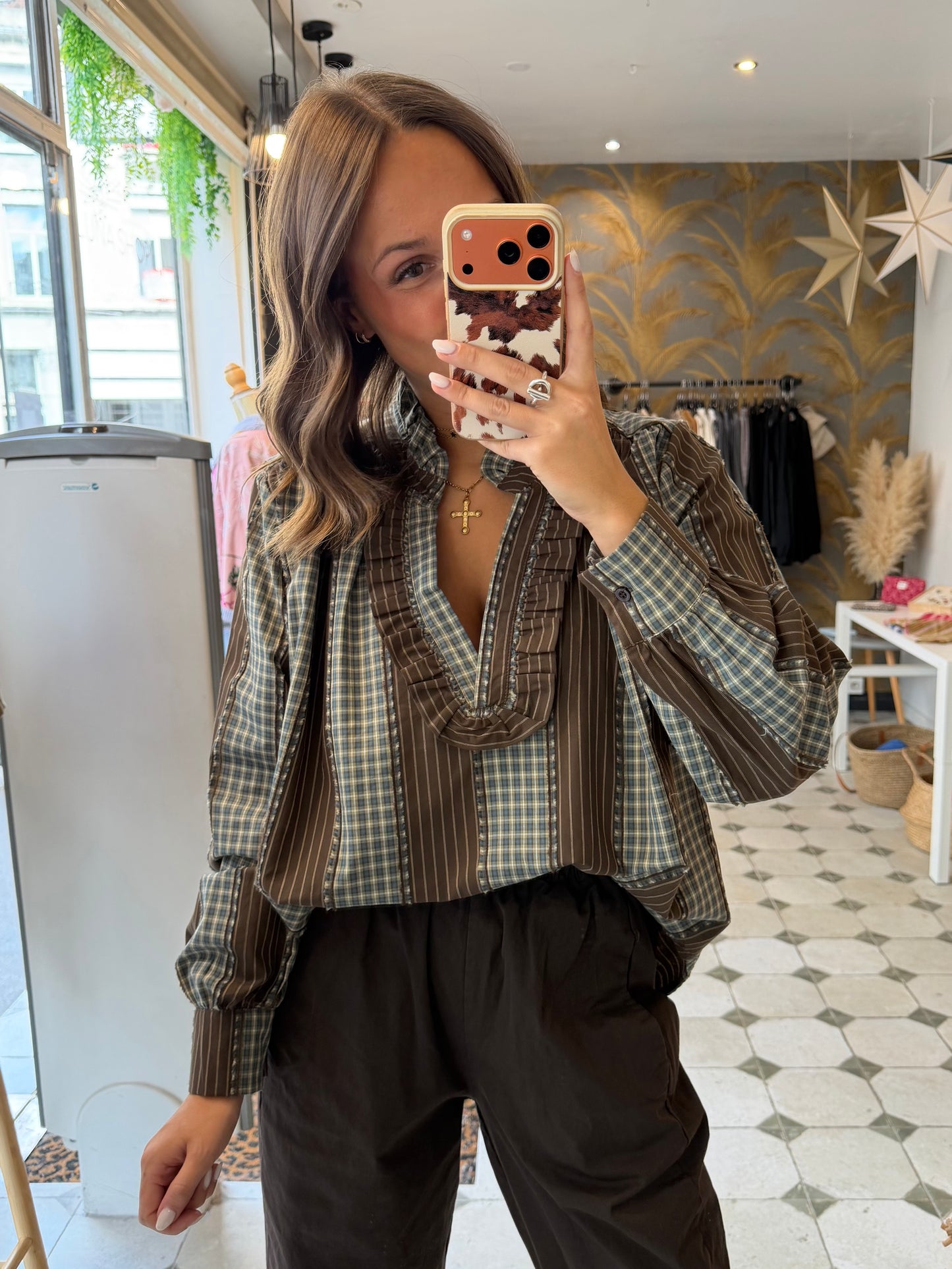 Blouse Sybille marron - Johanna Paris