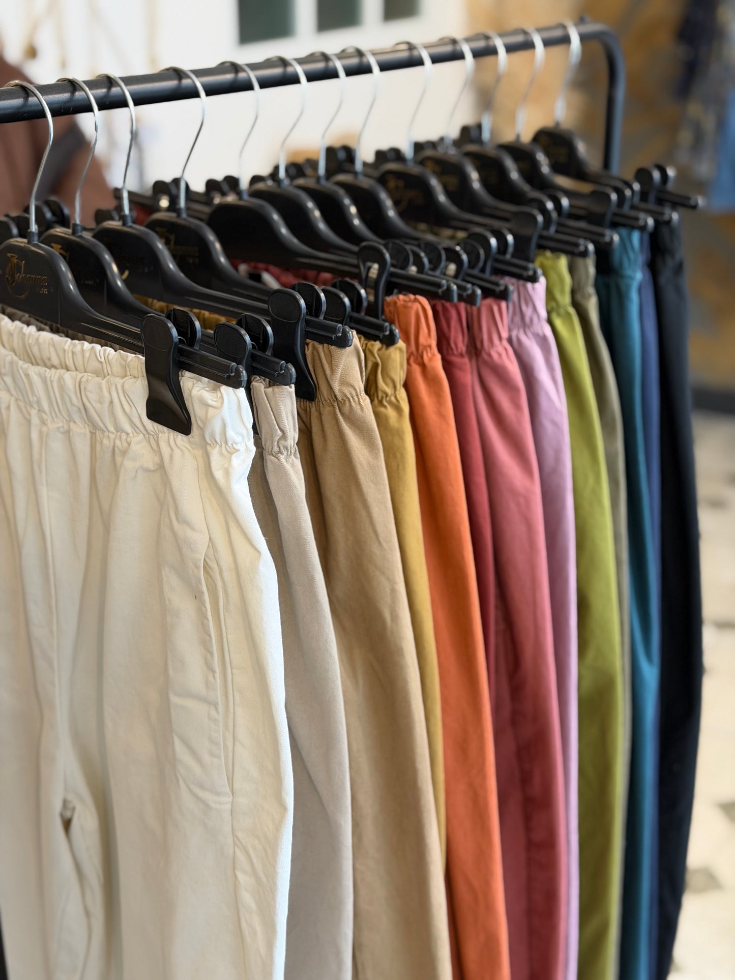 Pantalon Magique en toile blanc - Johanna Paris