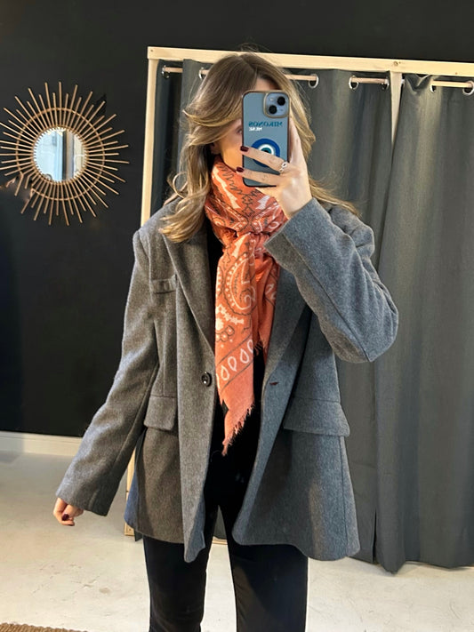 Blazer en laine gris  - Johanna Paris