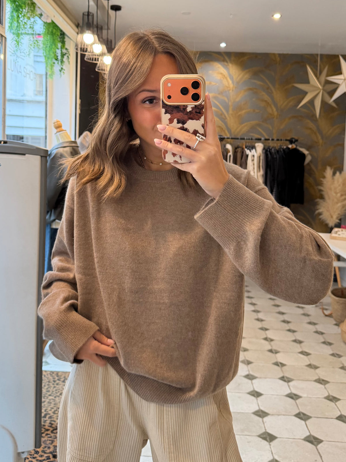 Pull en cachemire beige  - Johanna Paris