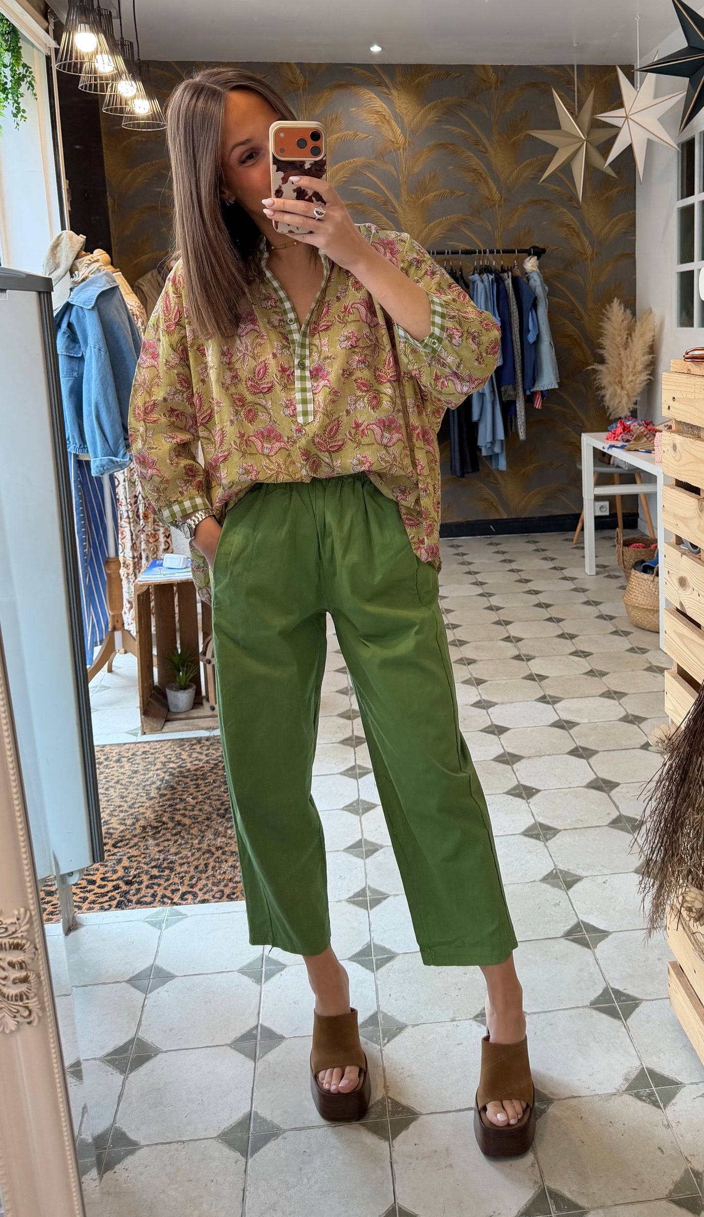 Pantalon Magique vert - Johanna Paris
