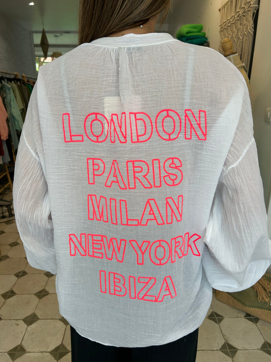 Chemise London blanche