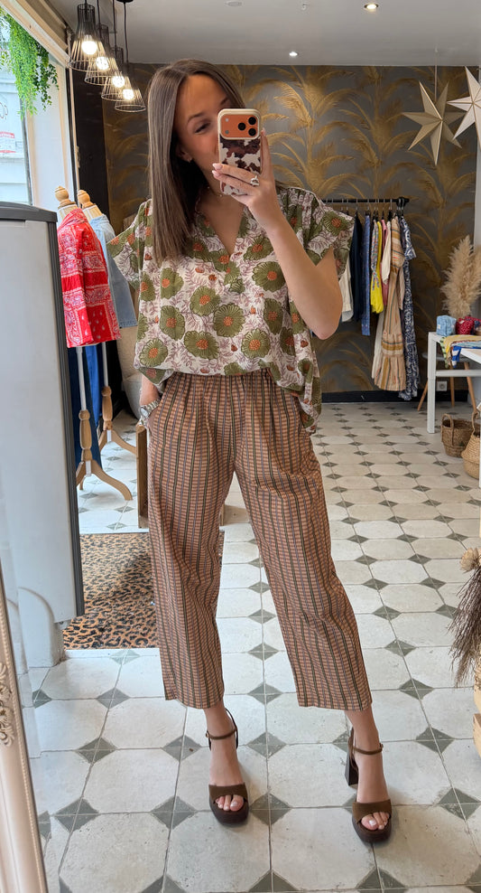 Pantalon magique Zoé vert - Johanna Paris