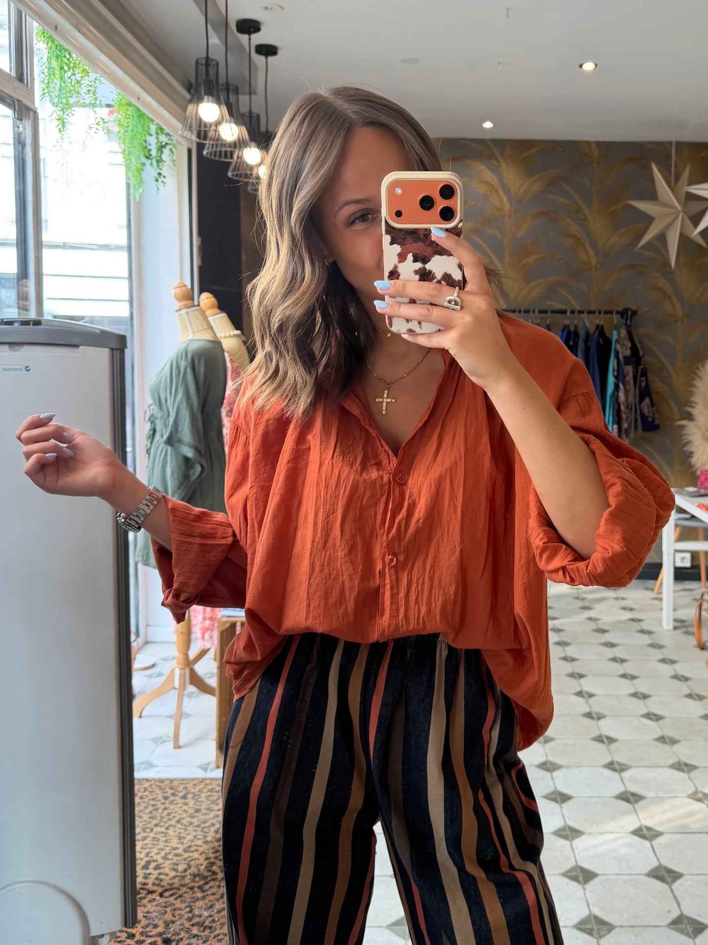 Chemise Clémentine terracotta - Johanna Paris