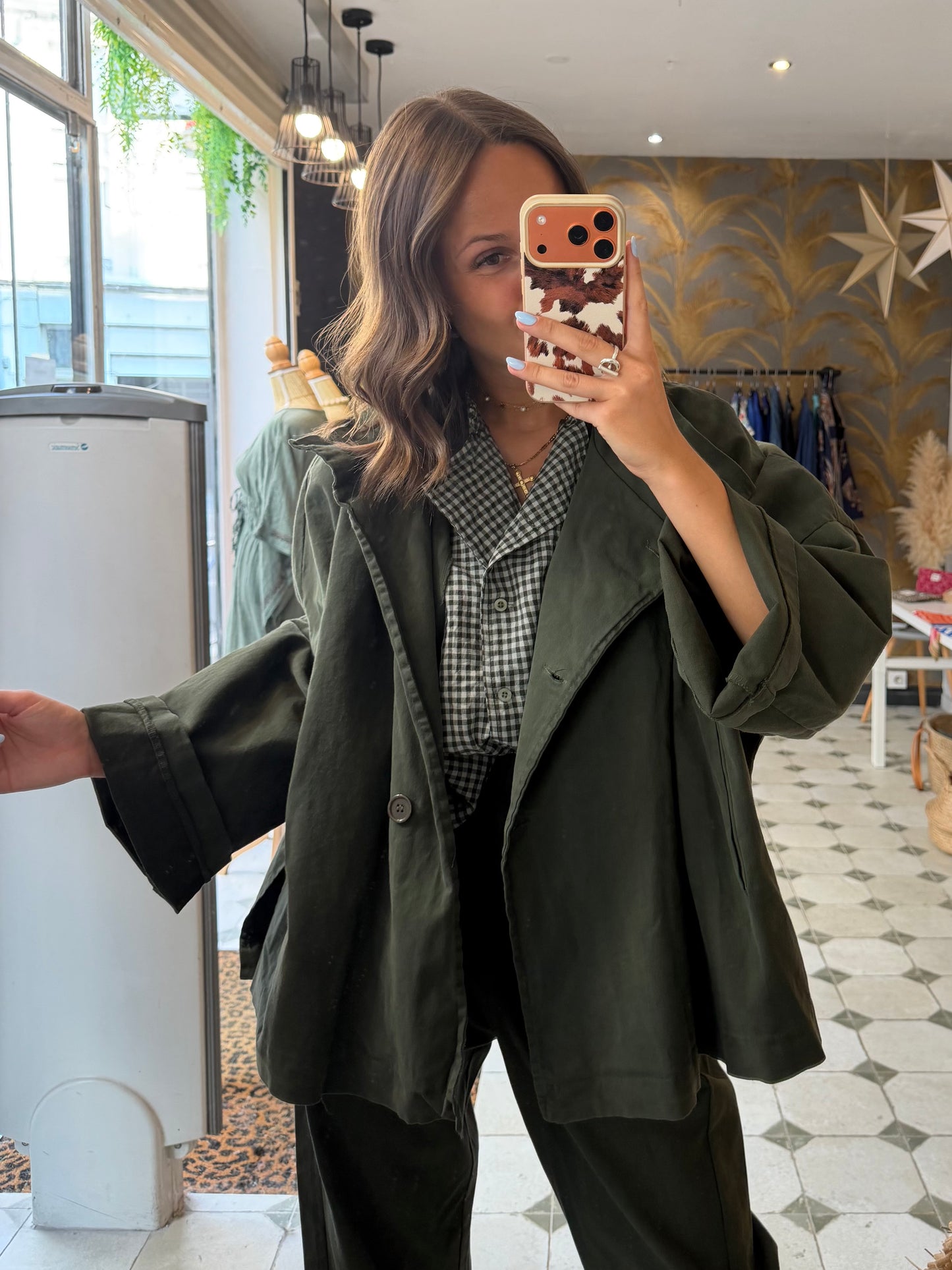 Veste en toile kaki  - Johanna Paris