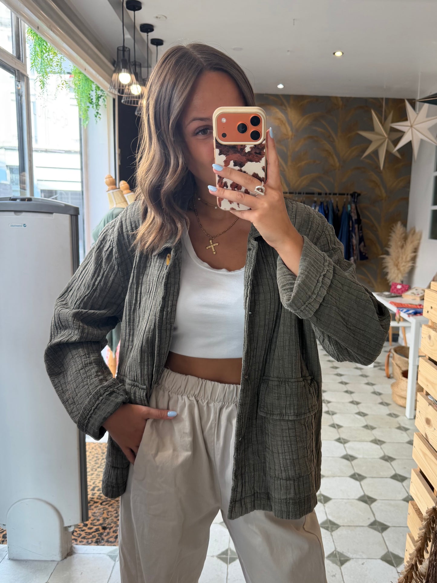 Veste Hazel kaki - Johanna Paris