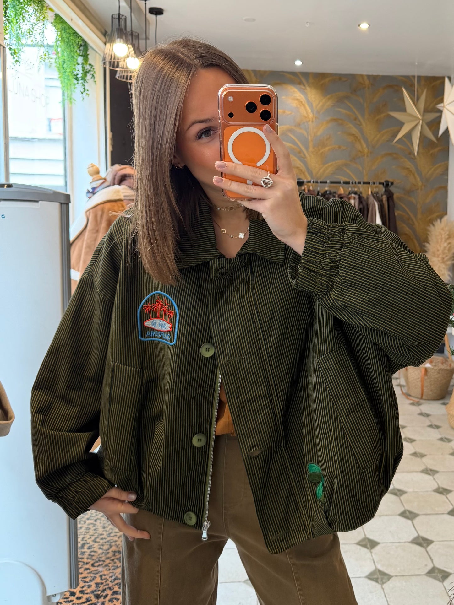 Blouson Théodore vert - Johanna Paris