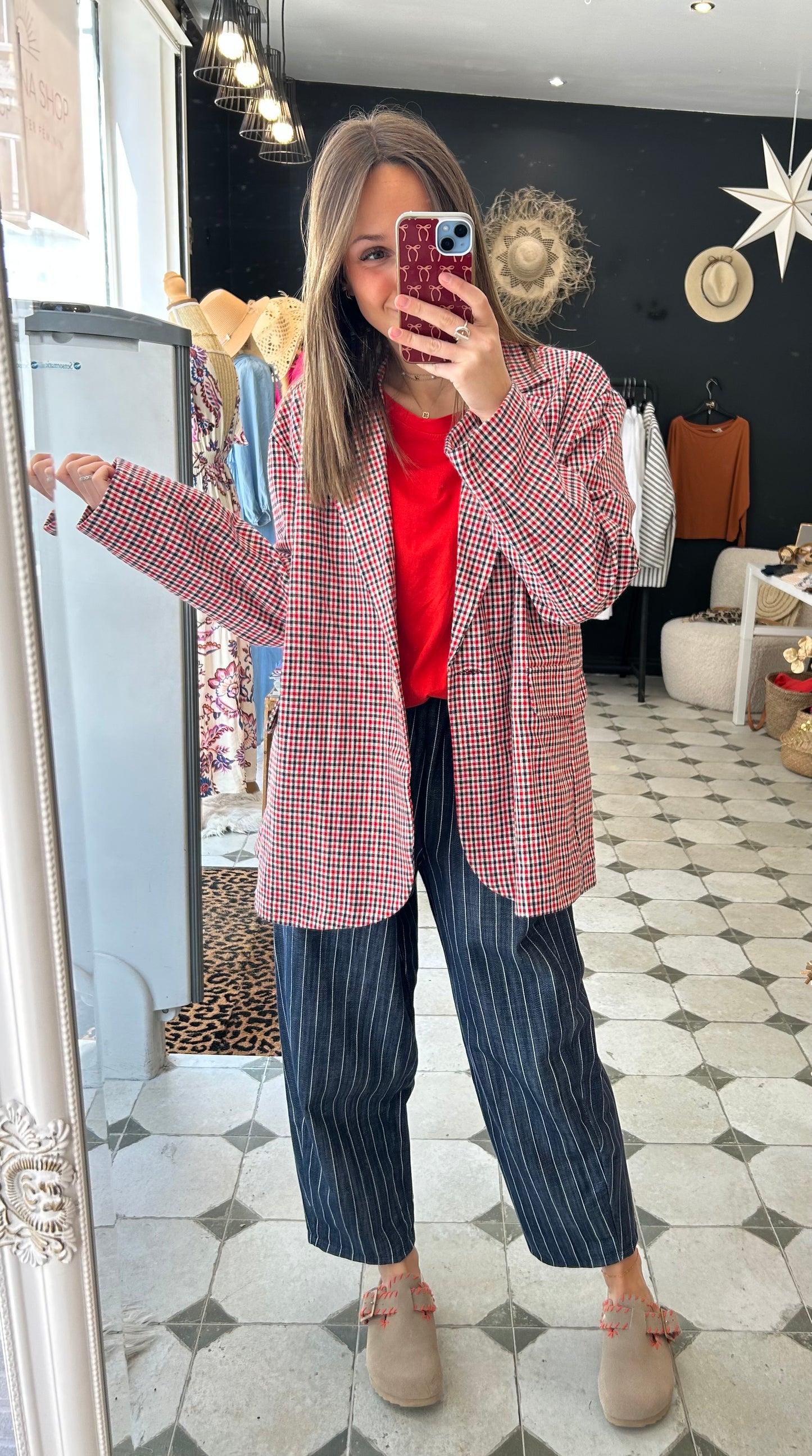Blazer à carreaux Viviane - Johanna Paris