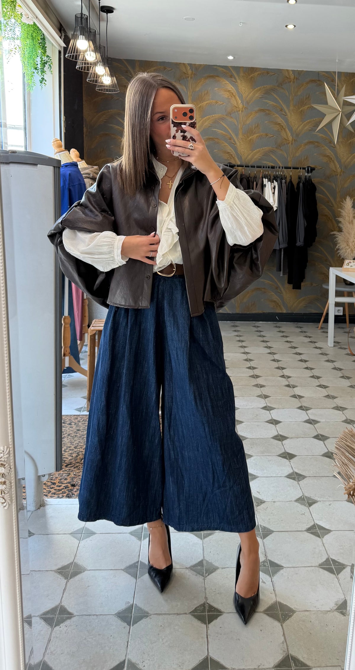 Jupe-culotte en jean  - Johanna Paris