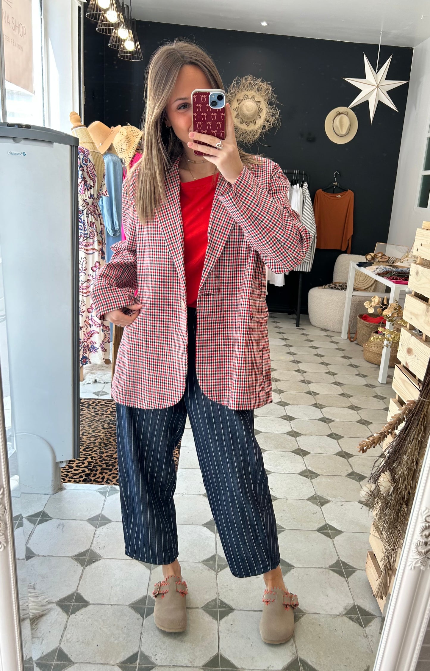 Blazer à carreaux Viviane - Johanna Paris