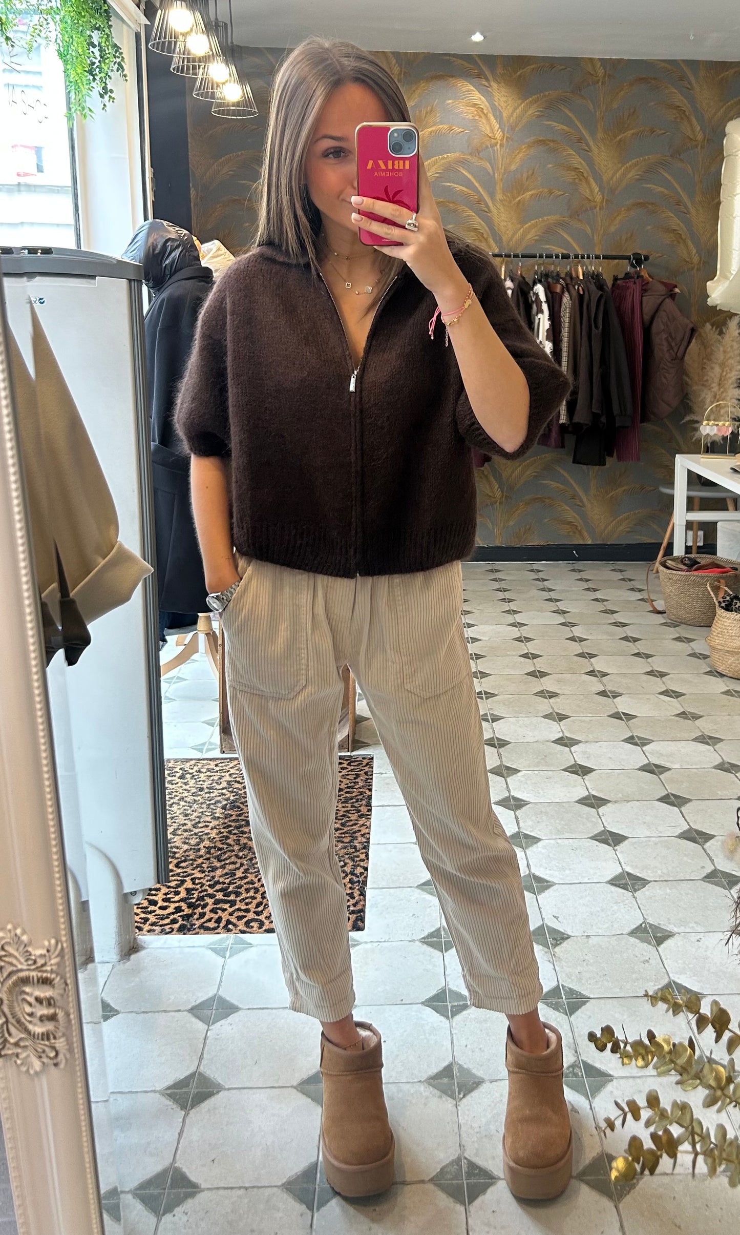 Pull Pablo chocolat - Johanna Paris