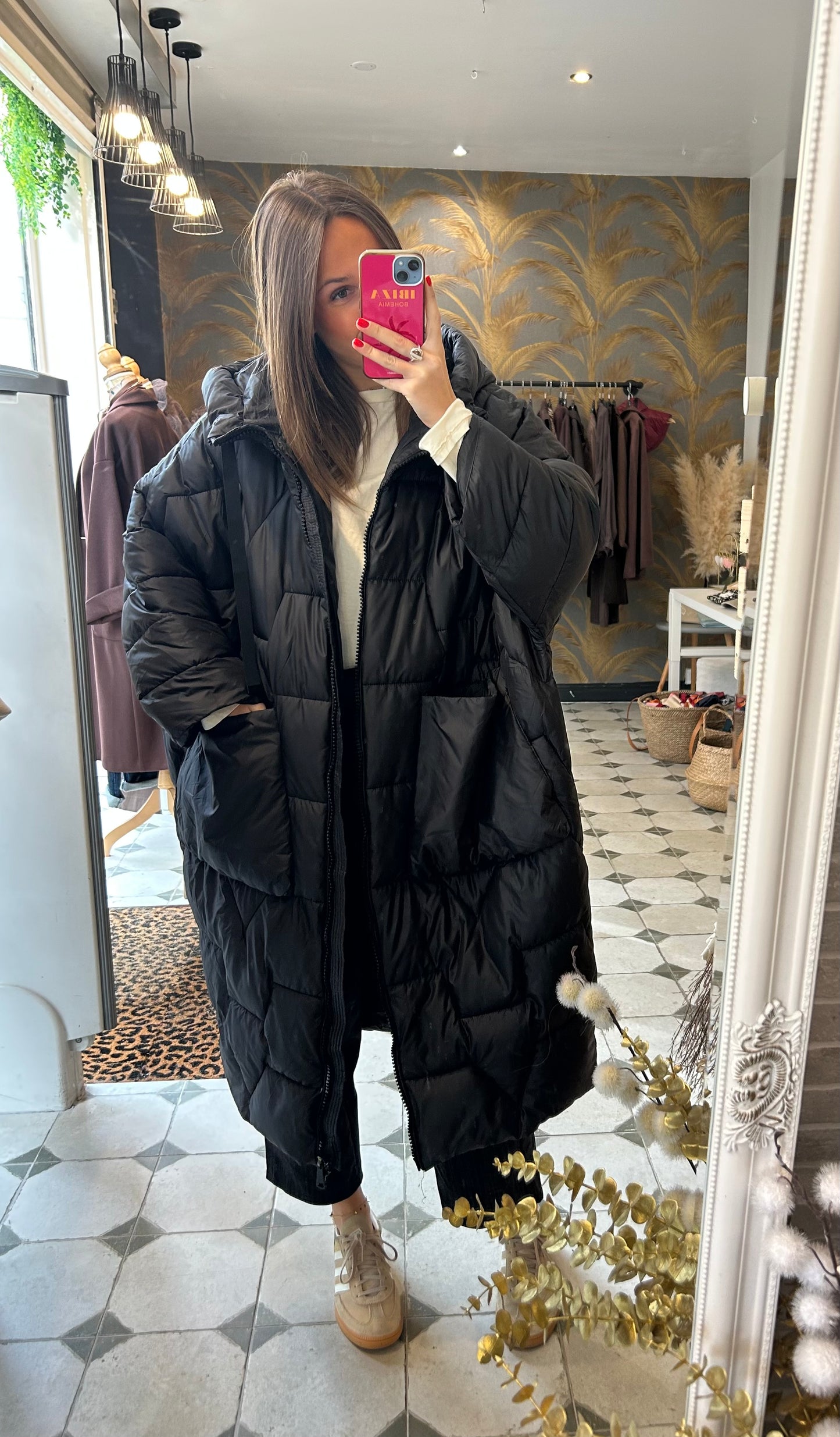 Doudoune Monica oversize noire - Johanna Paris