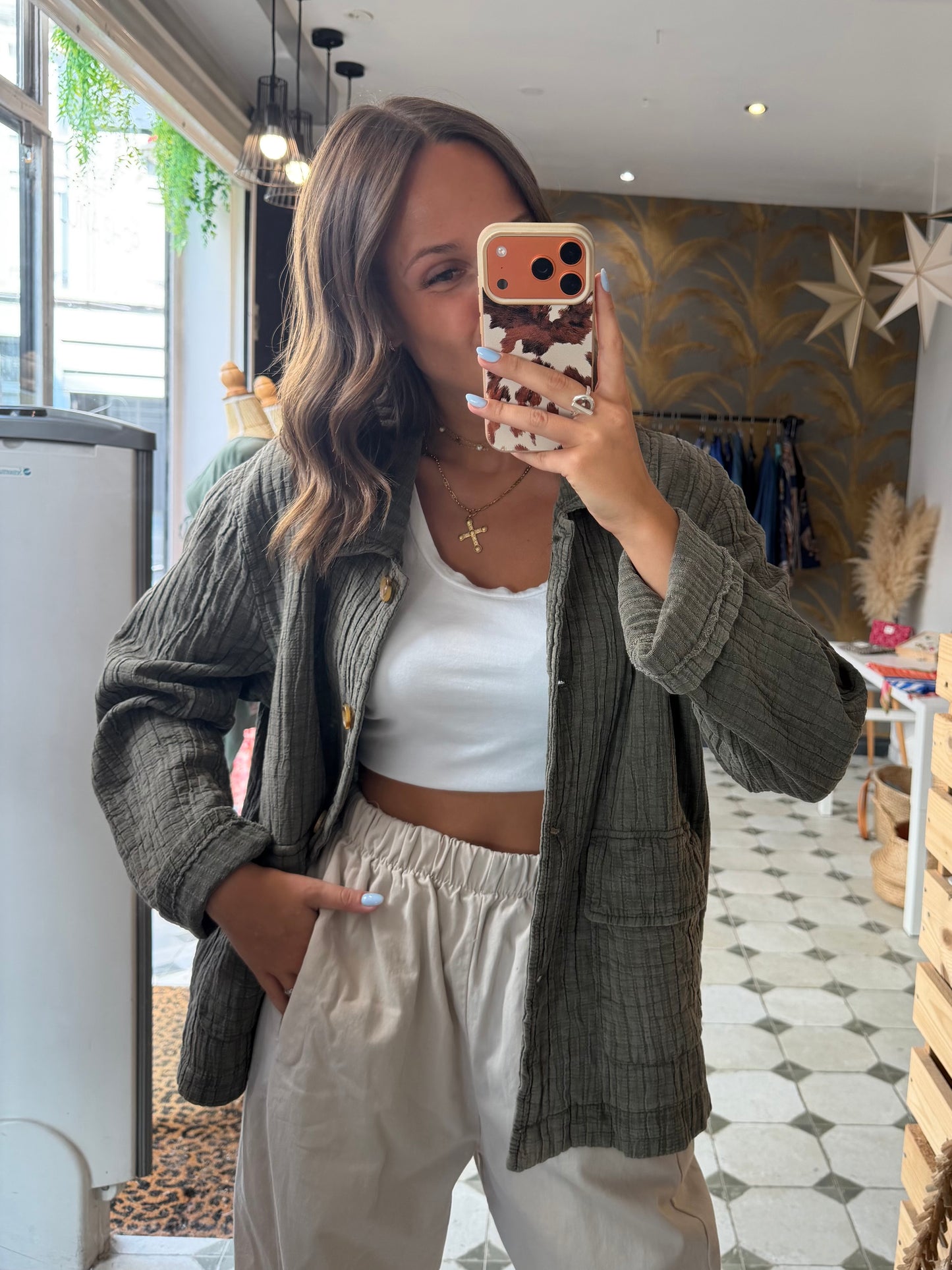 Veste Hazel kaki - Johanna Paris