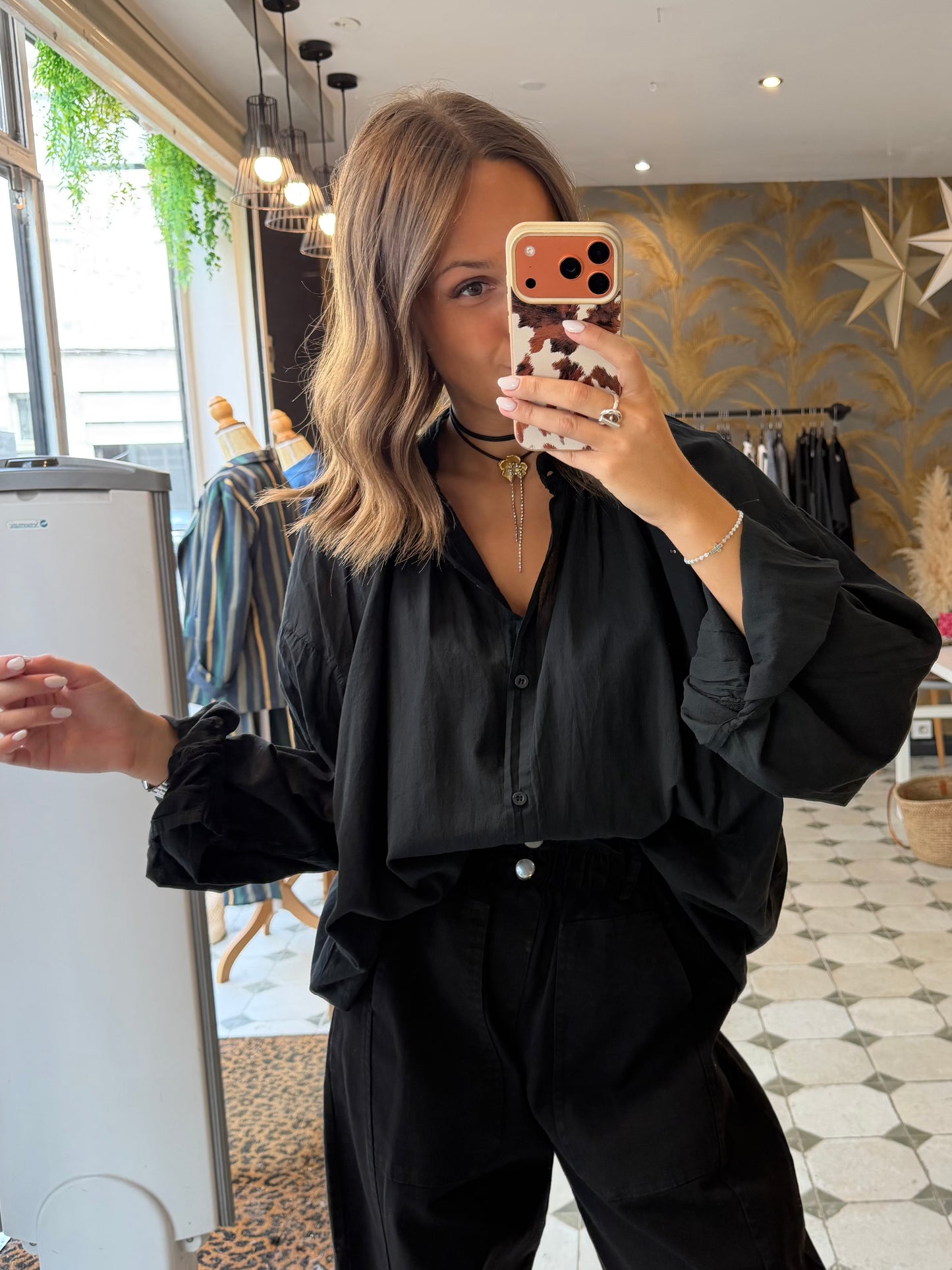 Chemise Clémentine noire - Johanna Paris