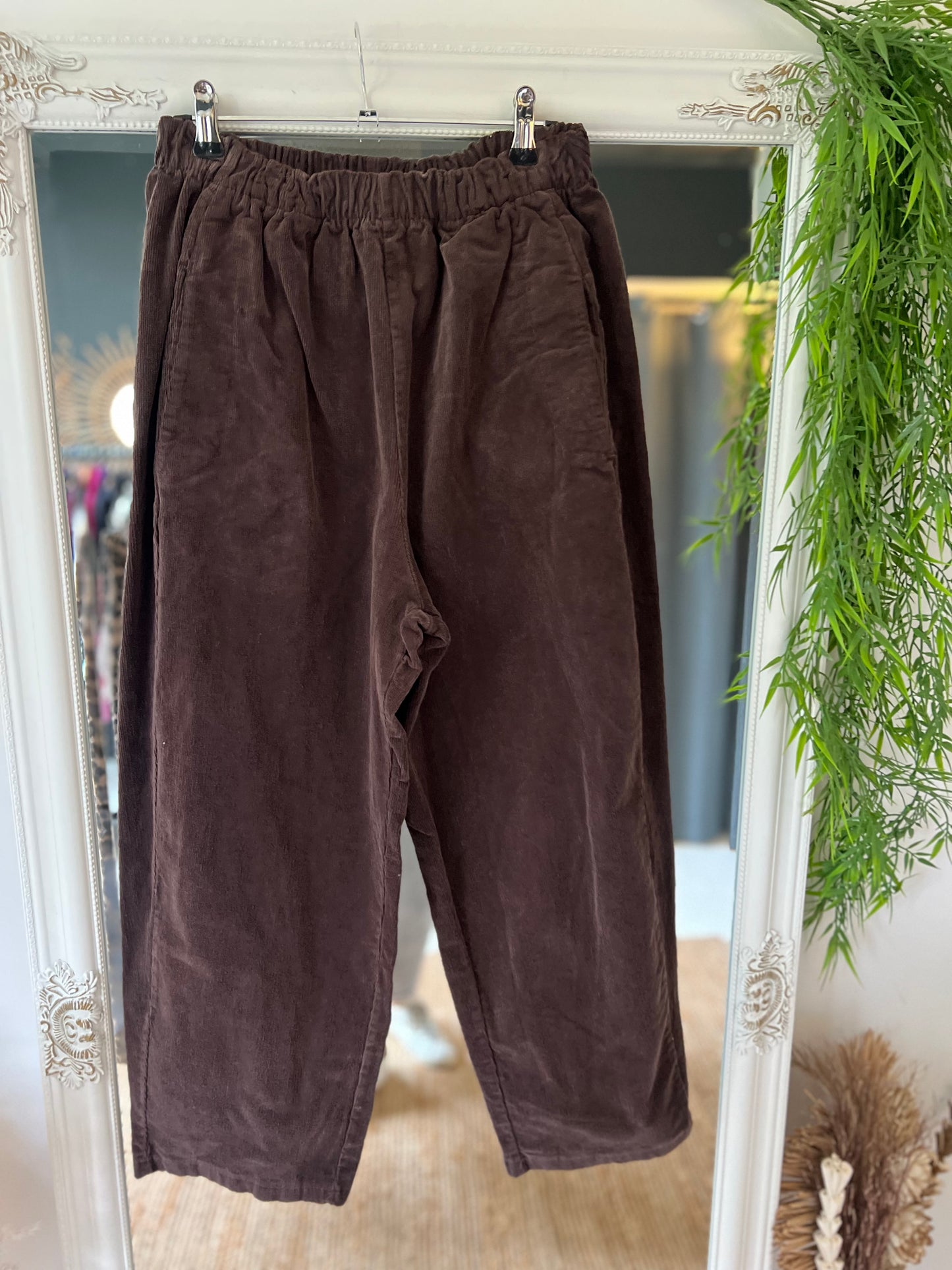 Pantalon Magique velours choco  Johanna Paris