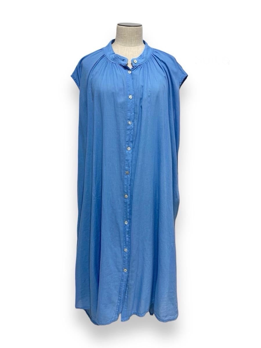 Robe chemise oversize sans manches