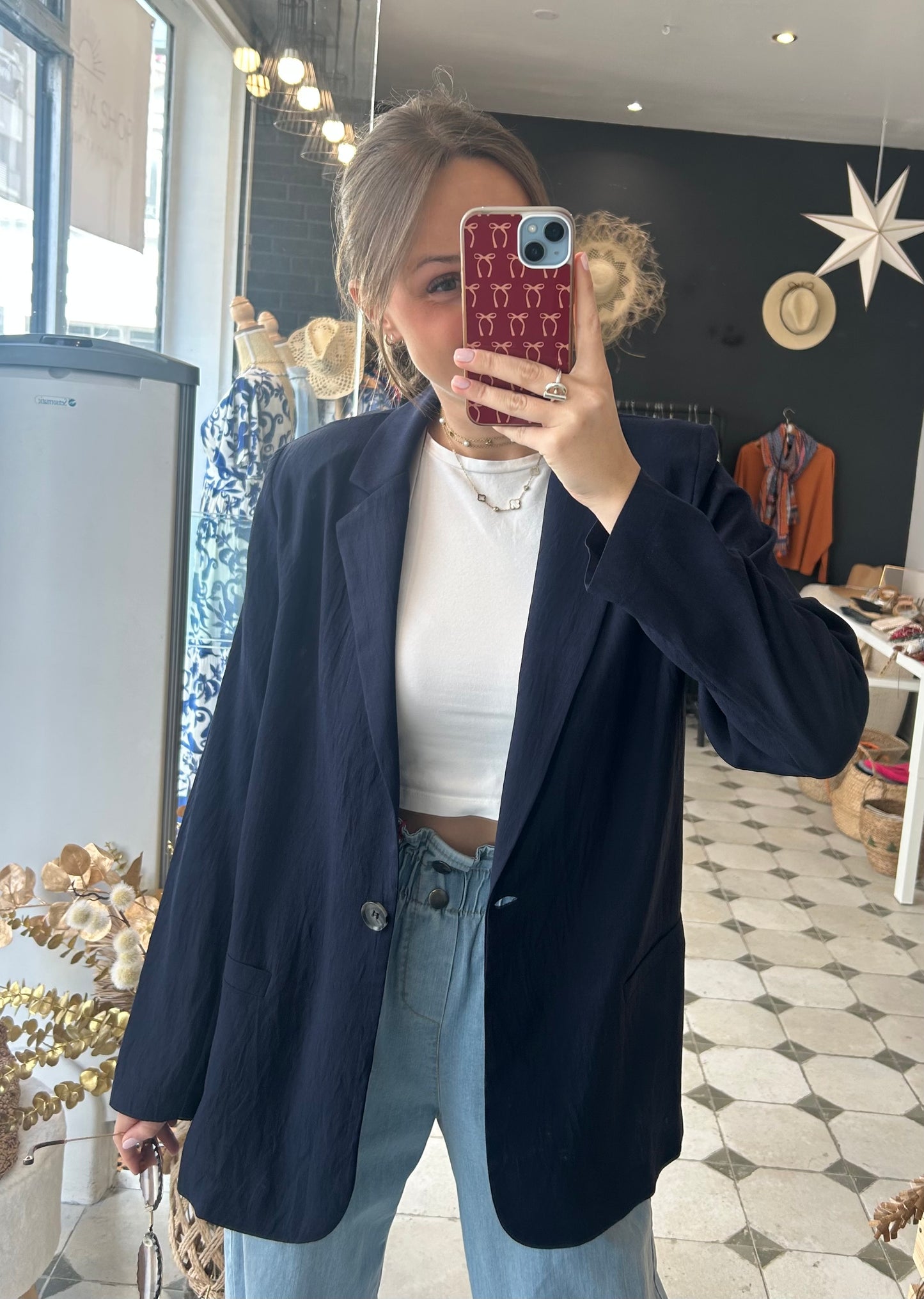 Blazer Clémence bleu marine