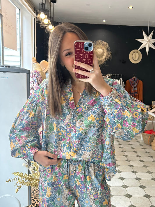 Chemise Liberty bleu - Johanna Paris