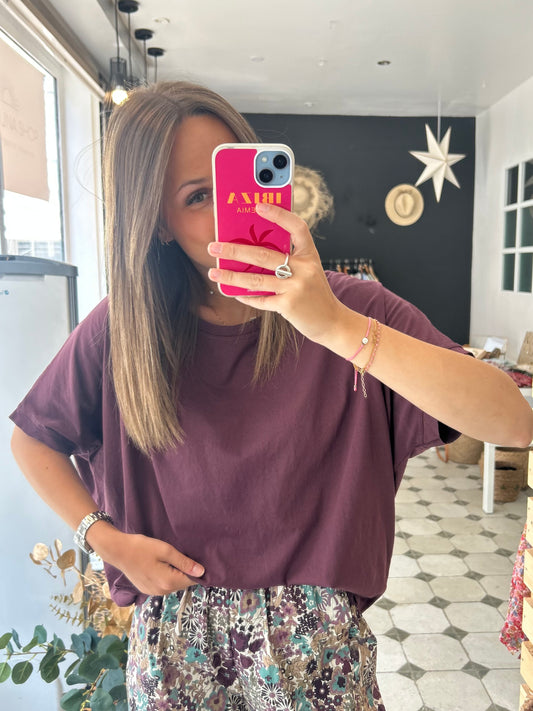 T-Shirt prune - Johanna Paris