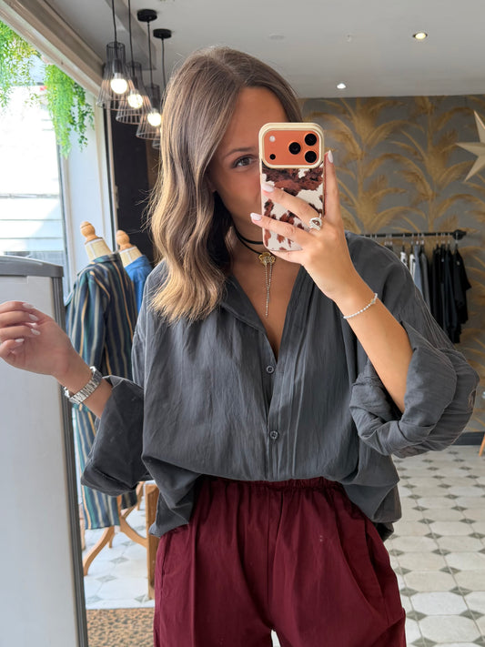 Chemise Clémentine grise - Johanna Paris