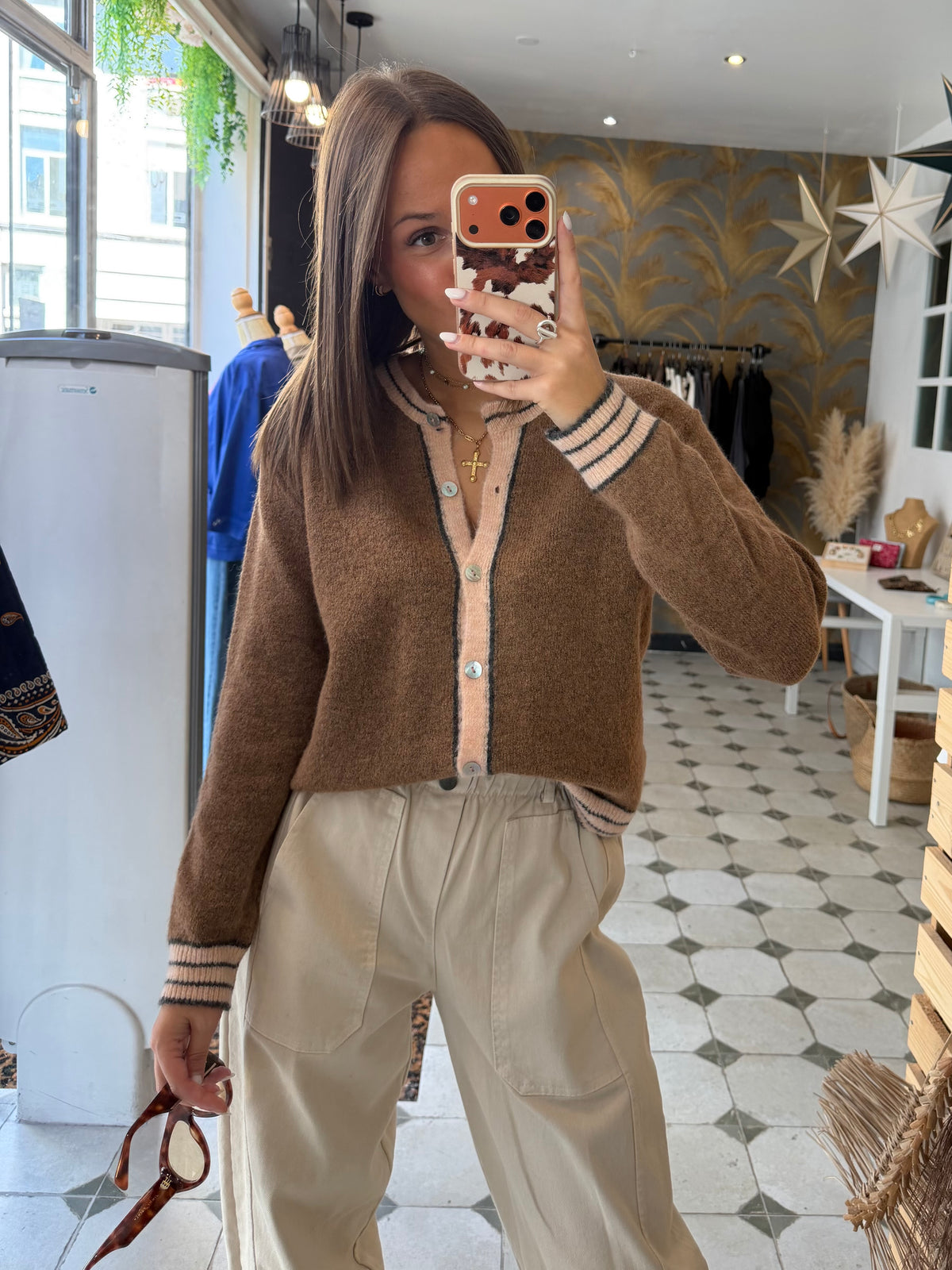 Gilet en laine Camel - Johanna Paris
