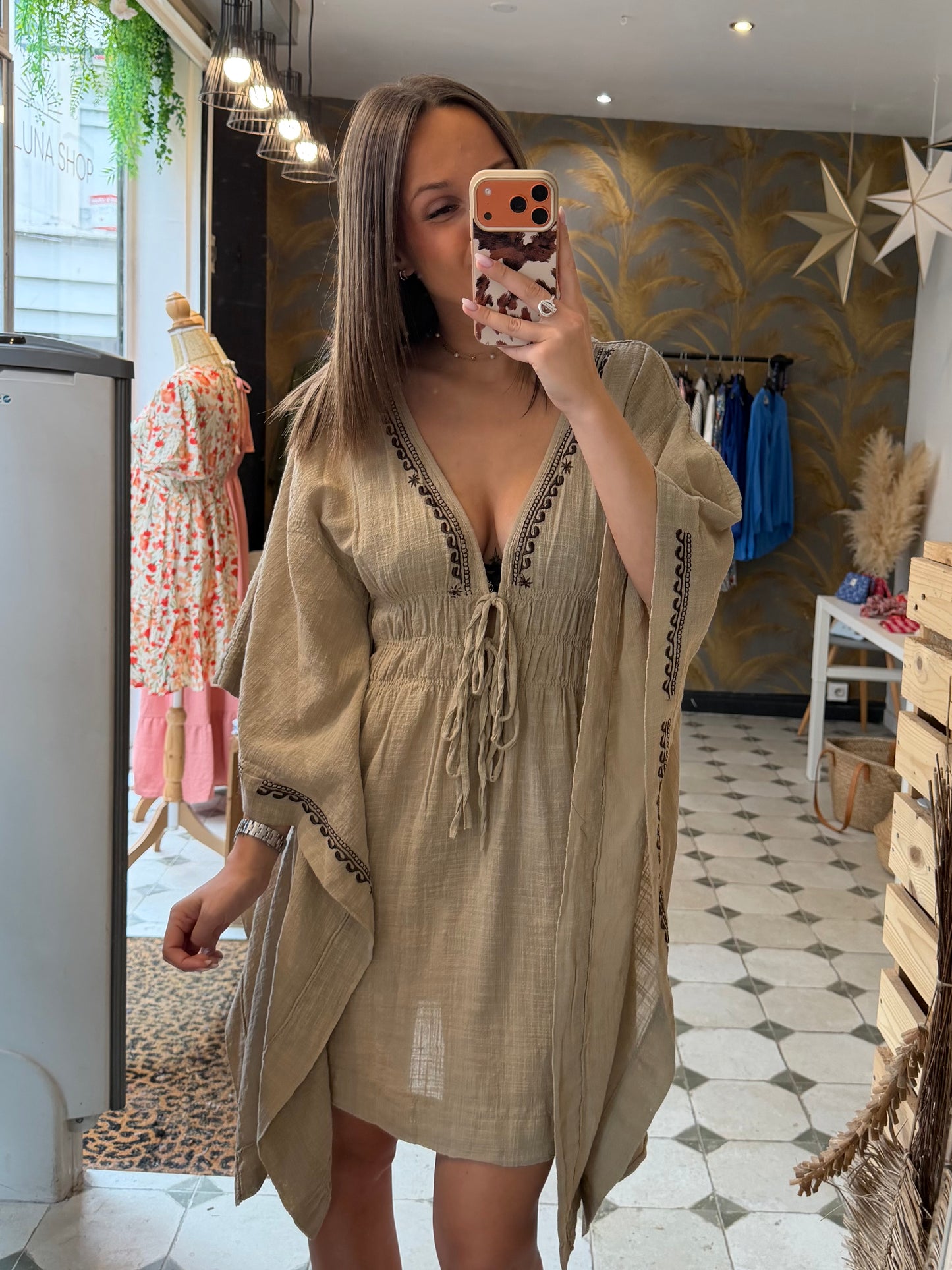 Kimono court beige - Johanna paris