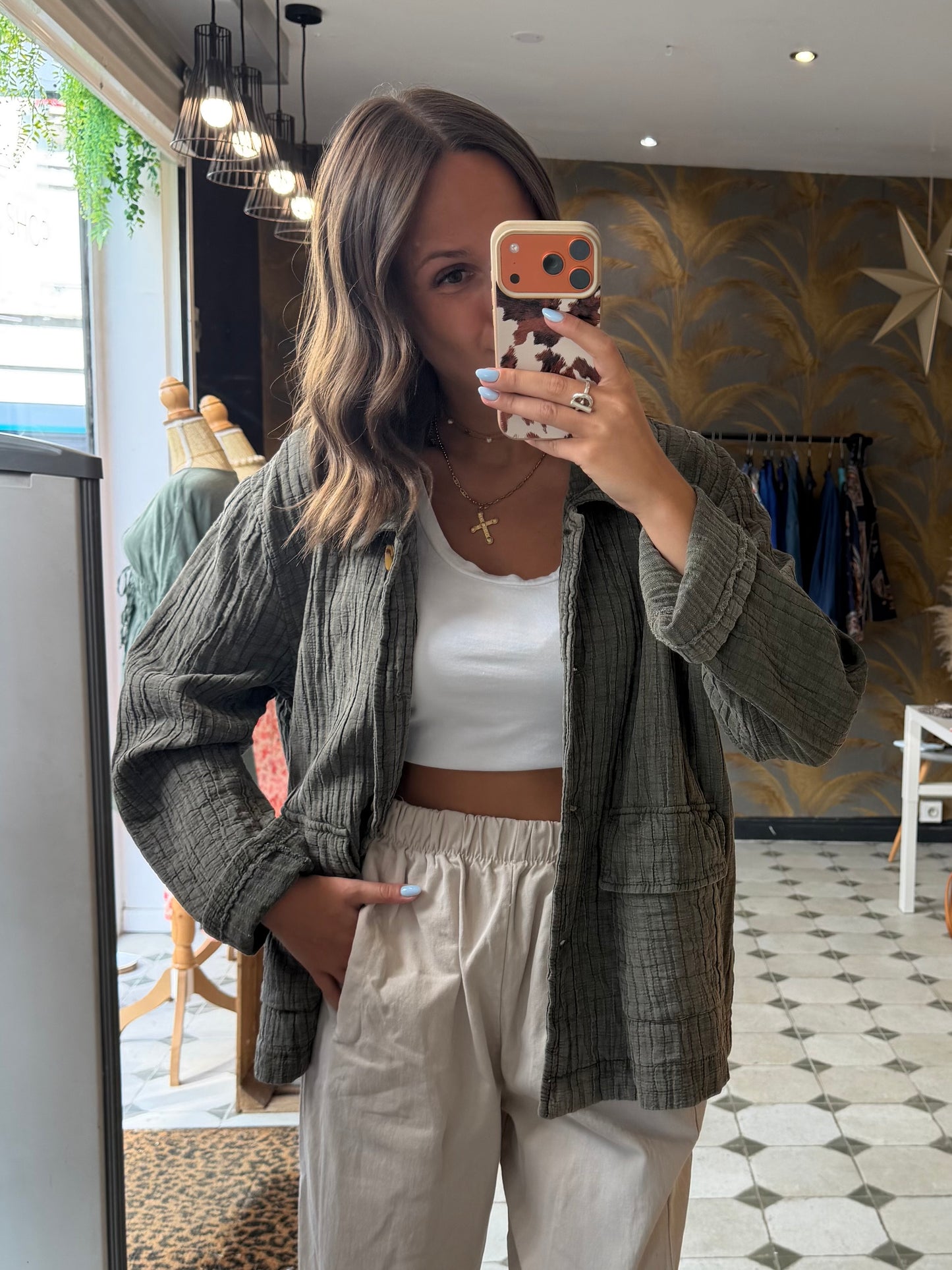 Veste Hazel kaki - Johanna Paris