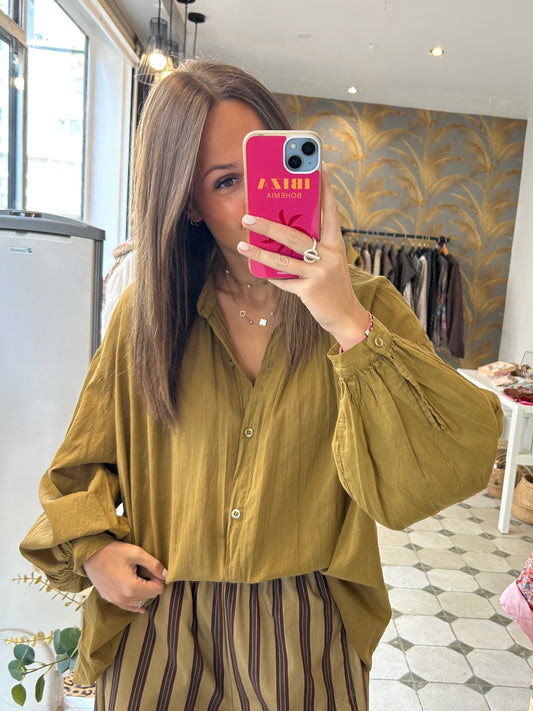 Chemise Clémentine moutarde - Johanna Paris