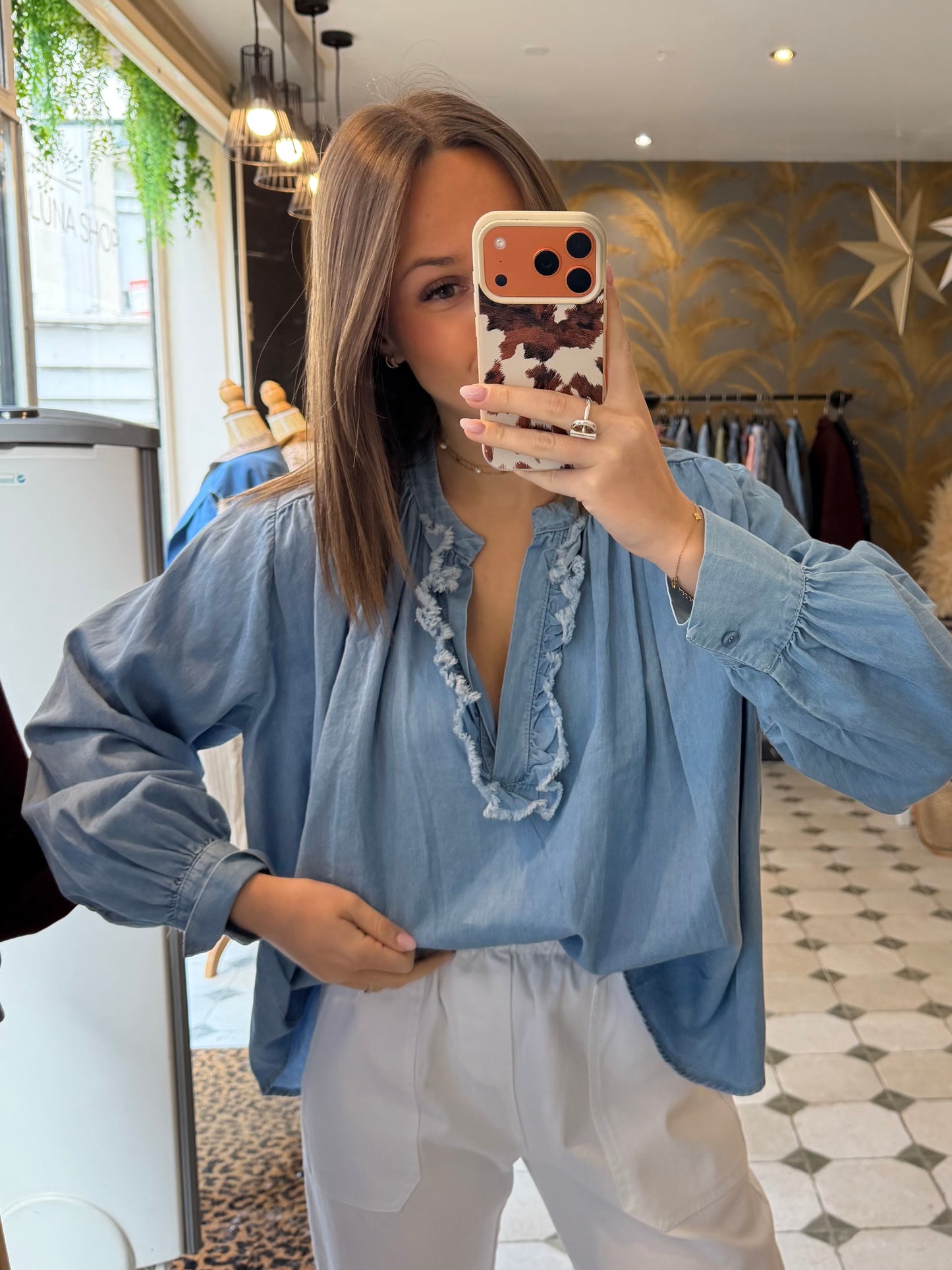 Blouse Aria en jean - Johanna Paris