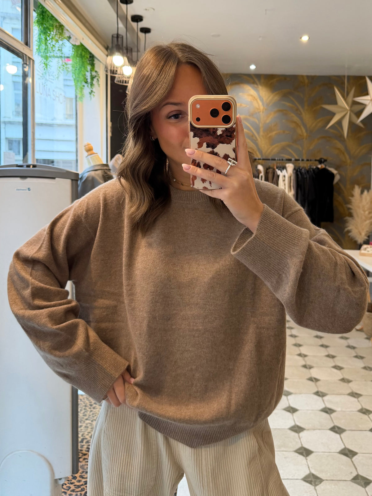 Pull en cachemire beige  - Johanna Paris