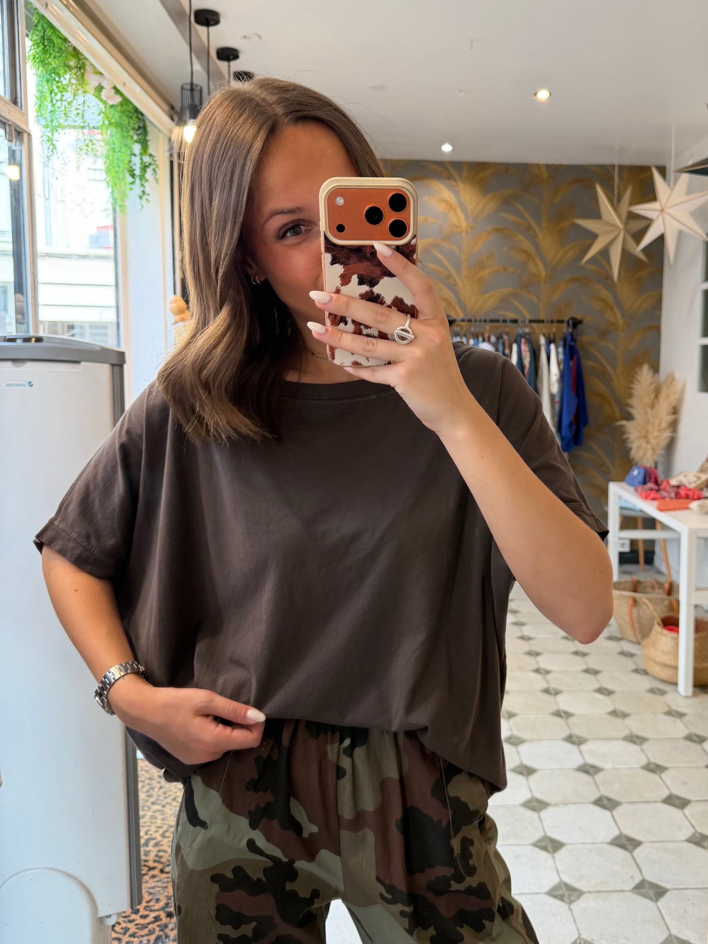 T-Shirt chocolat - Johanna Paris