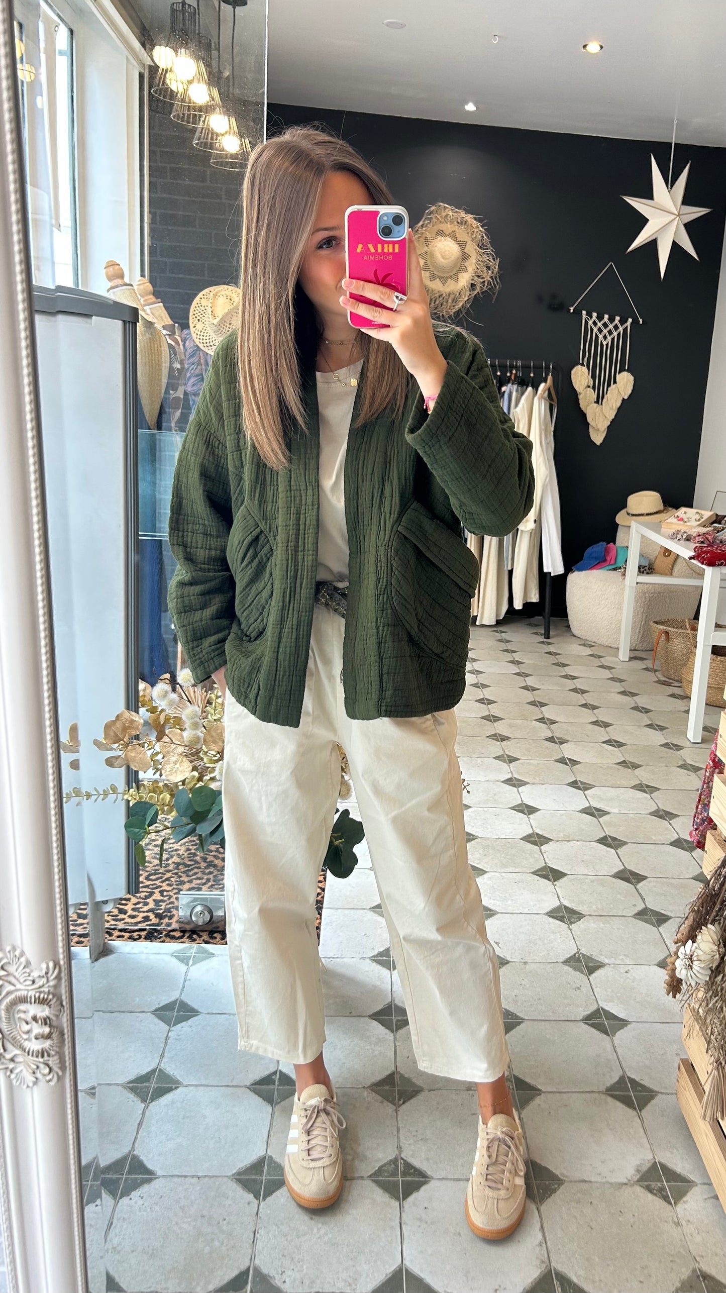 Veste matelassée kaki - Johanna Paris