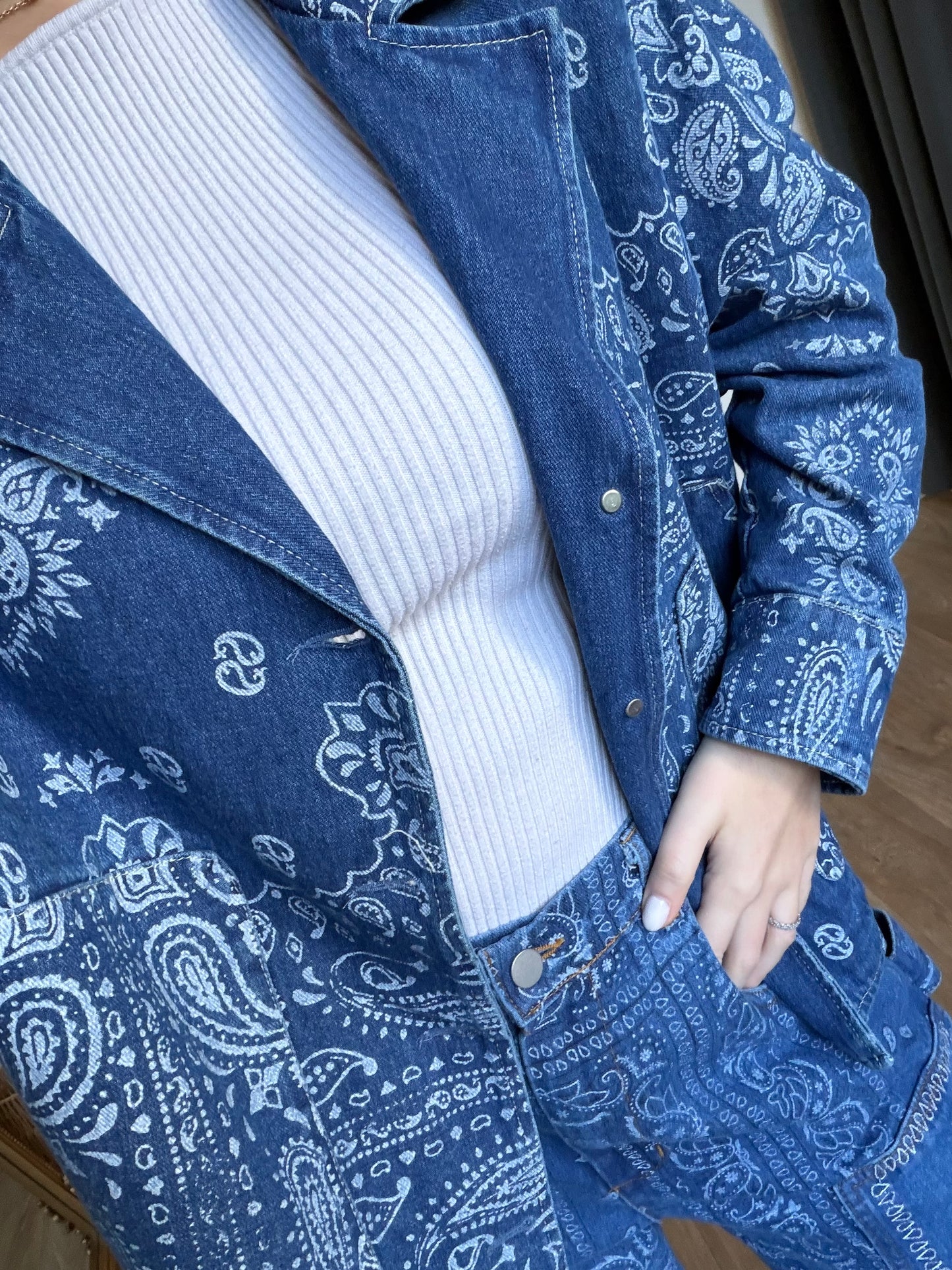 Veste Bandana en jean - Johanna Paris