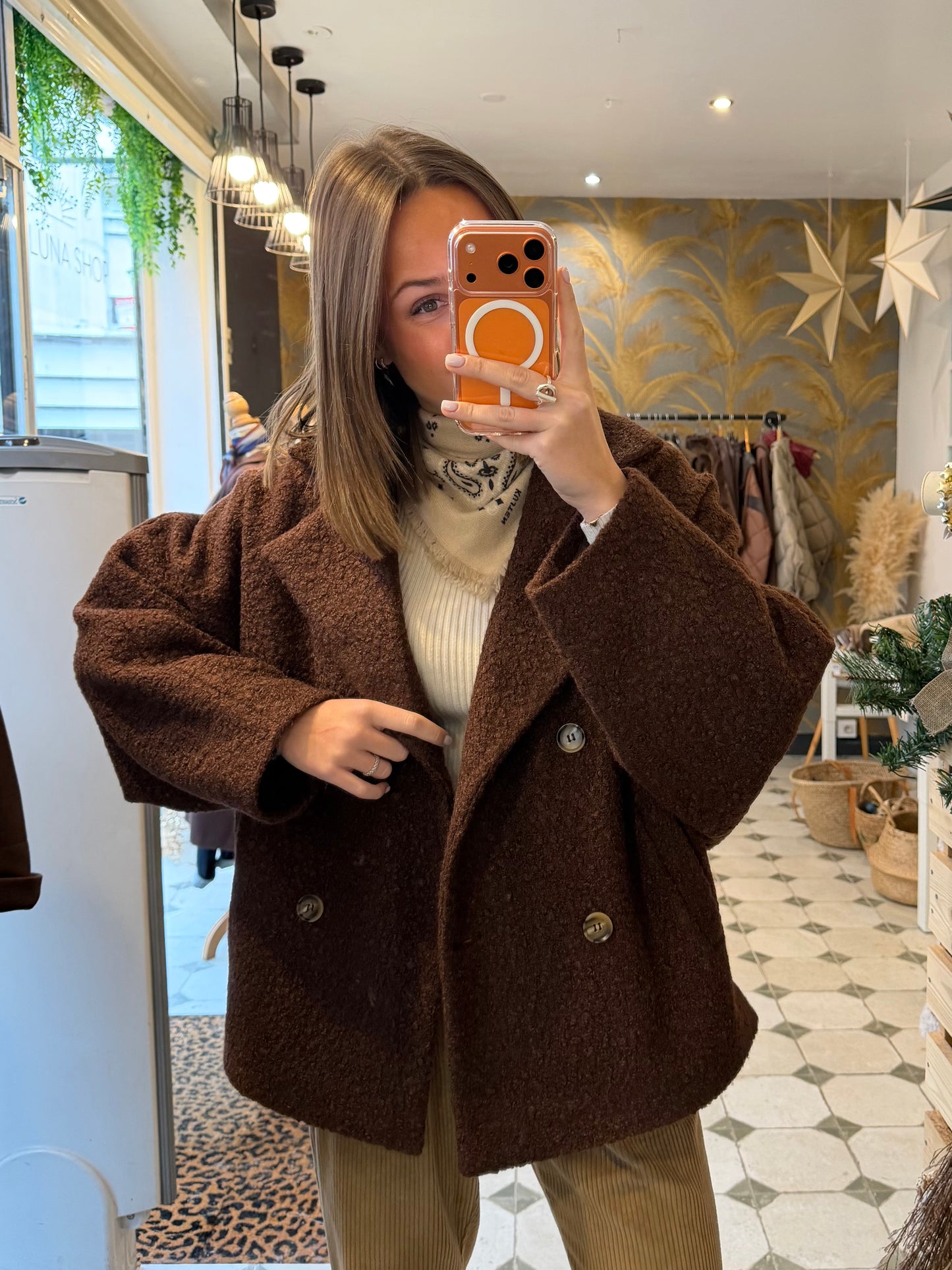 Caban Ambre chocolat