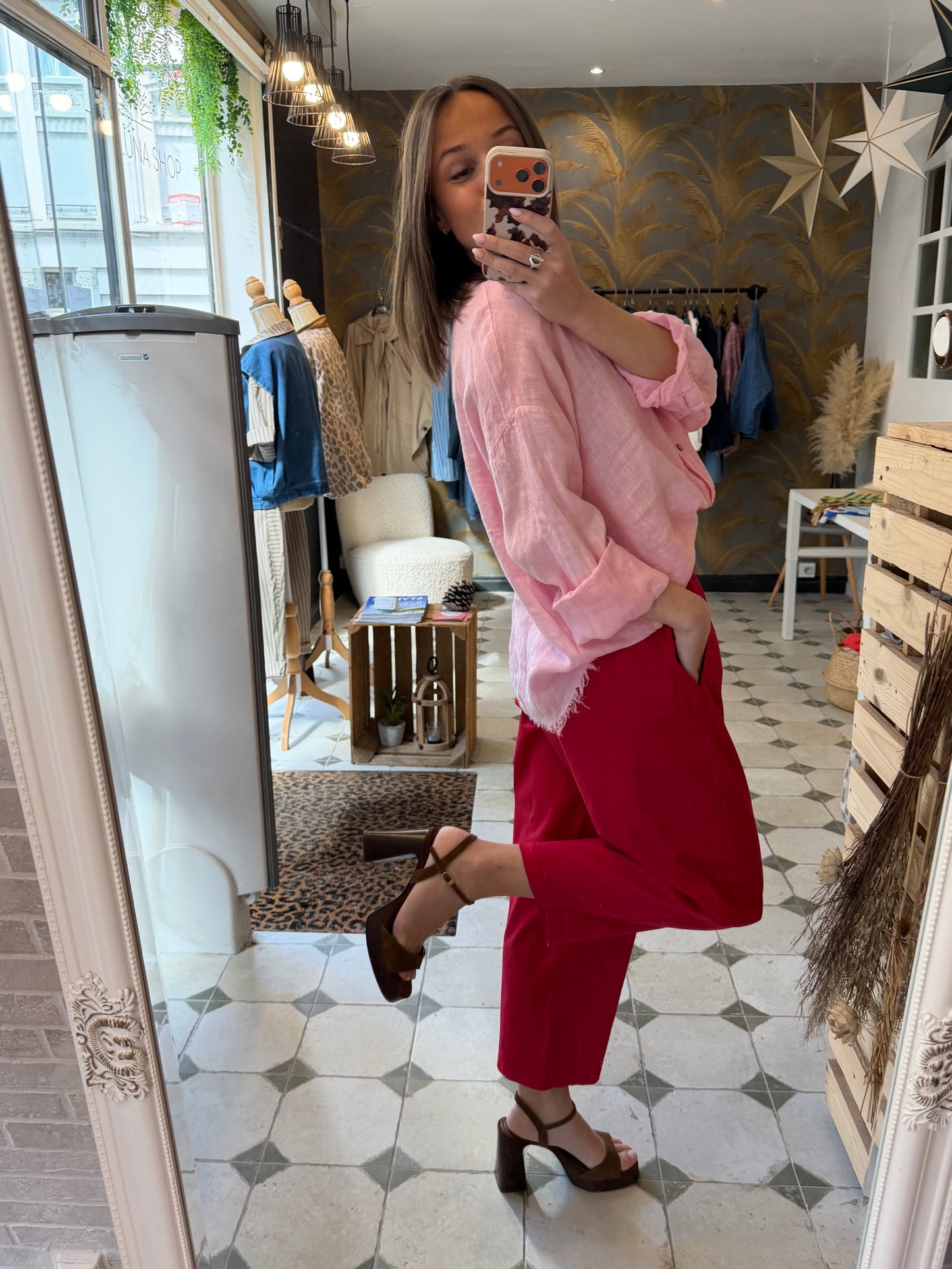 Pantalon Magique rouge - Johanna Paris