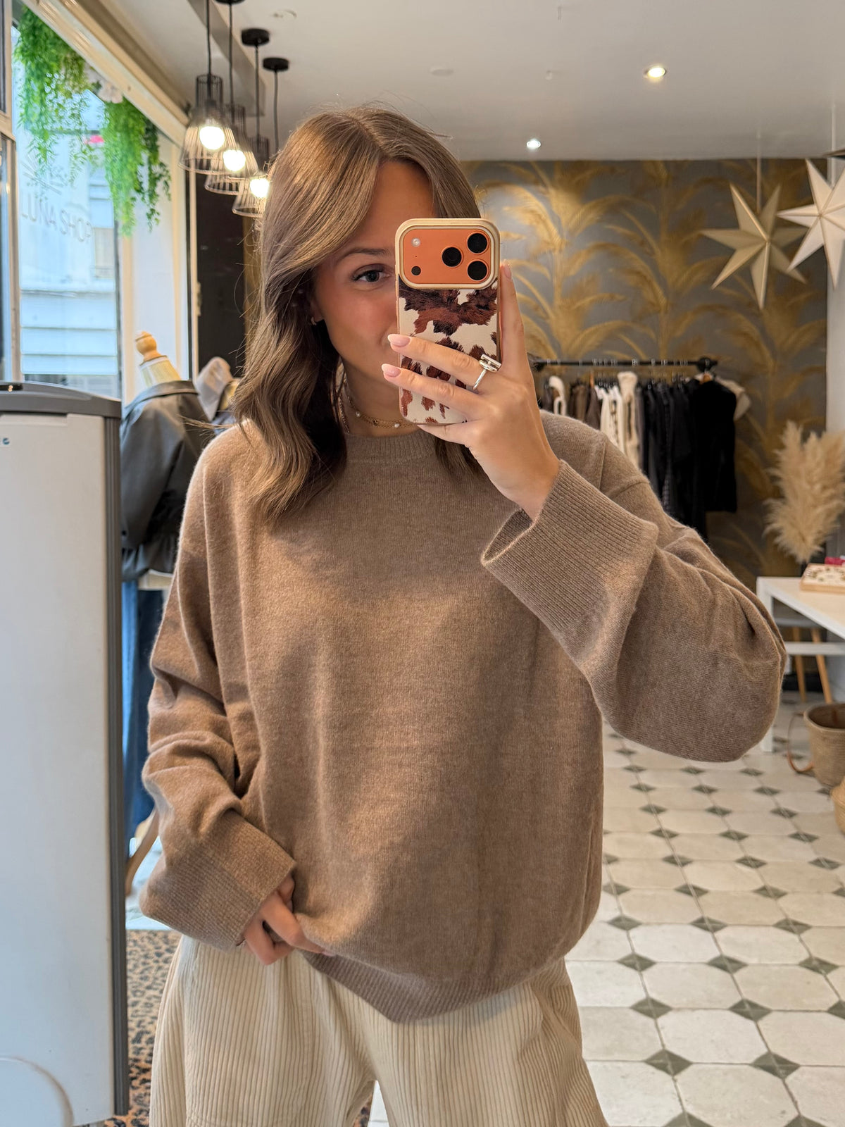 Pull en cachemire beige  - Johanna Paris