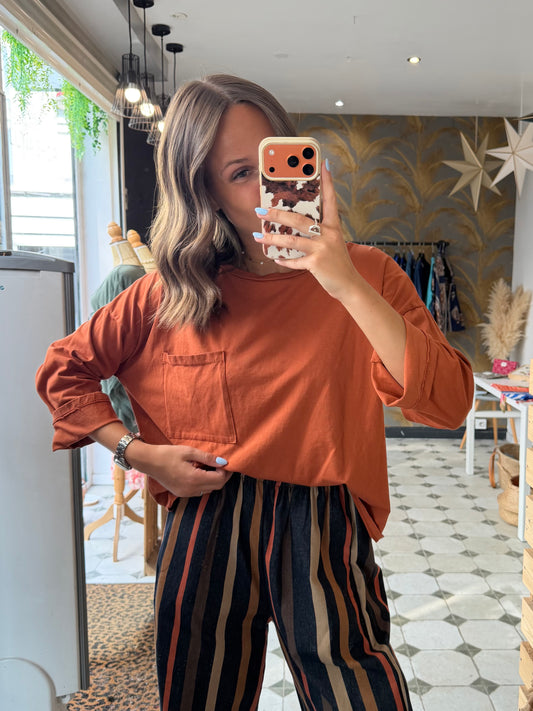T-Shirt Nate Terracotta - Johanna Paris