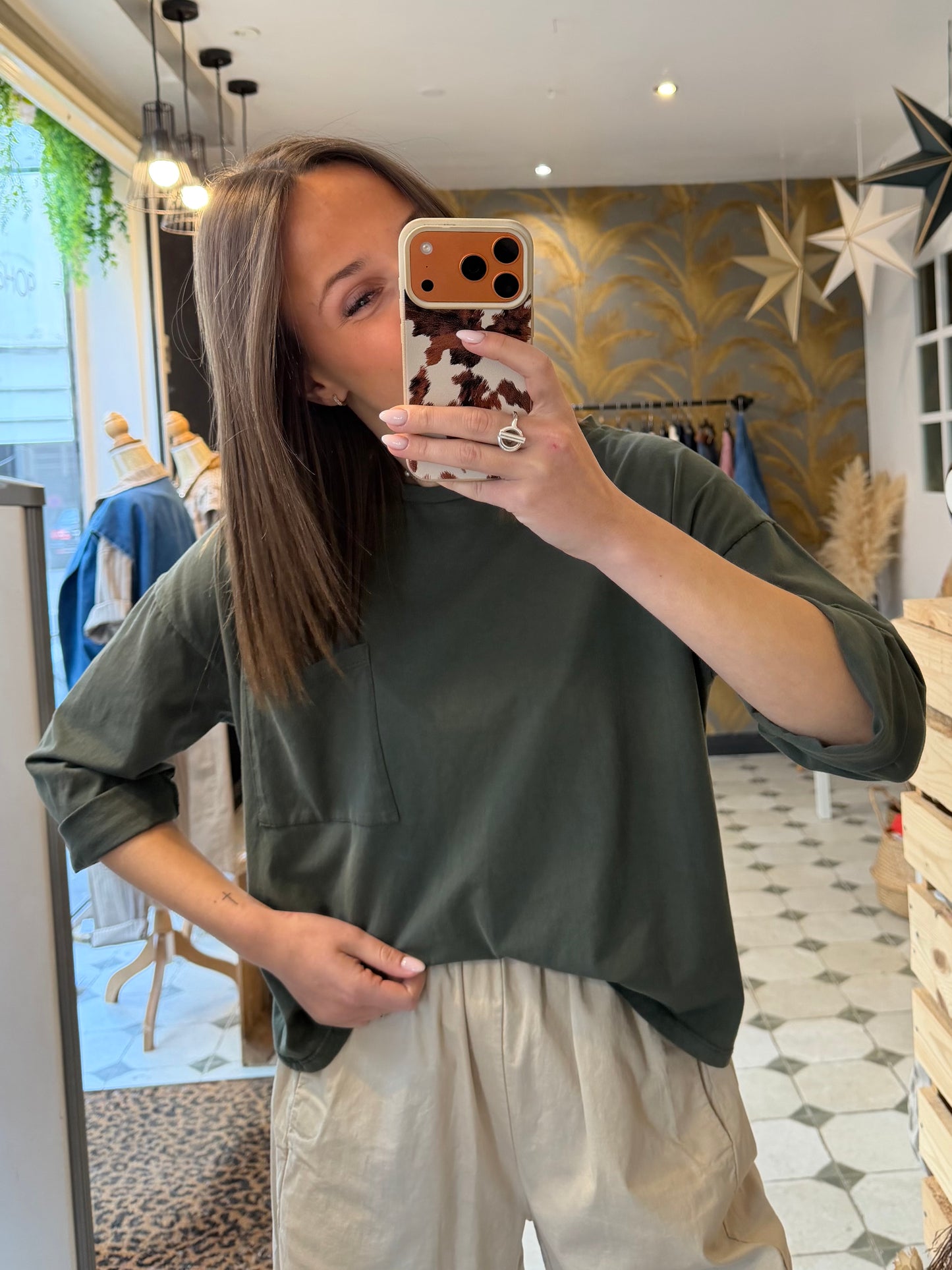 T-Shirt Nate kaki - Johanna Paris