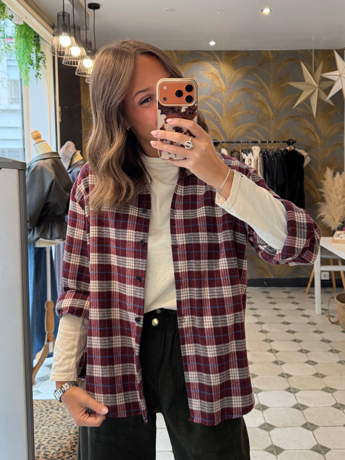 Chemise Hollis bordeaux - Johanna Paris