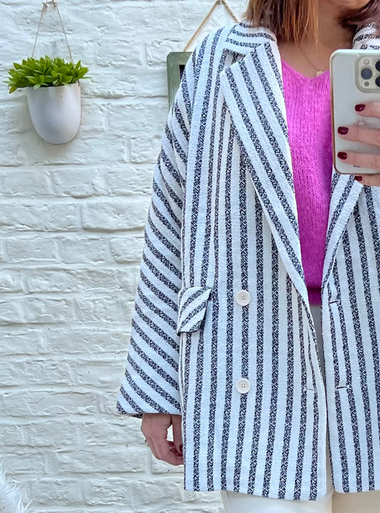 Blazer à rayures