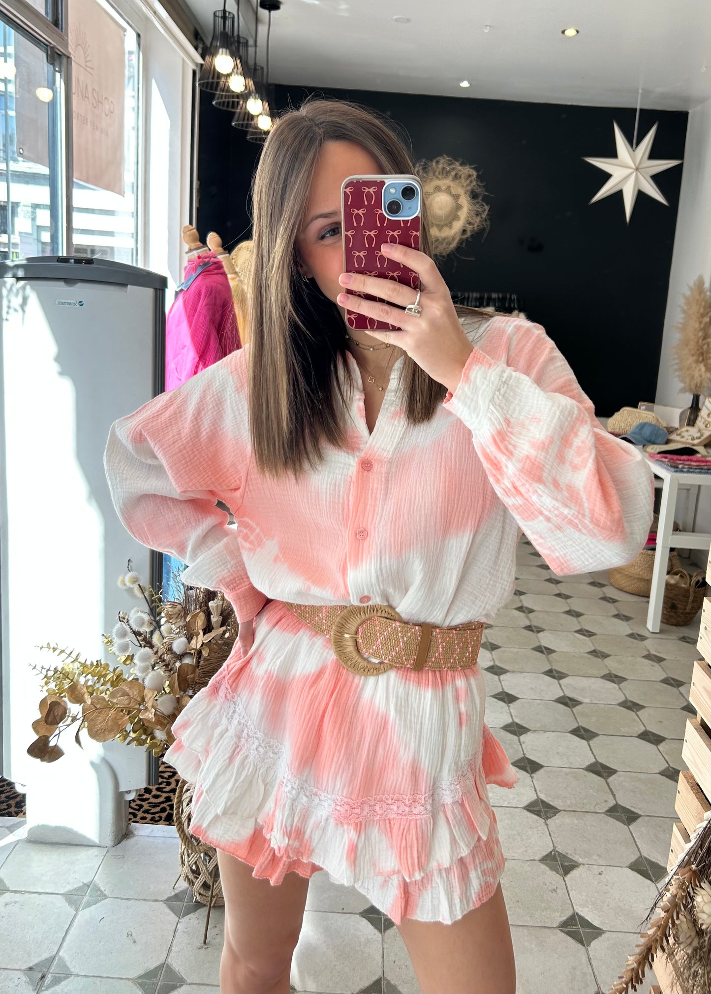 Ensemble en Gaze de coton tie & dye June