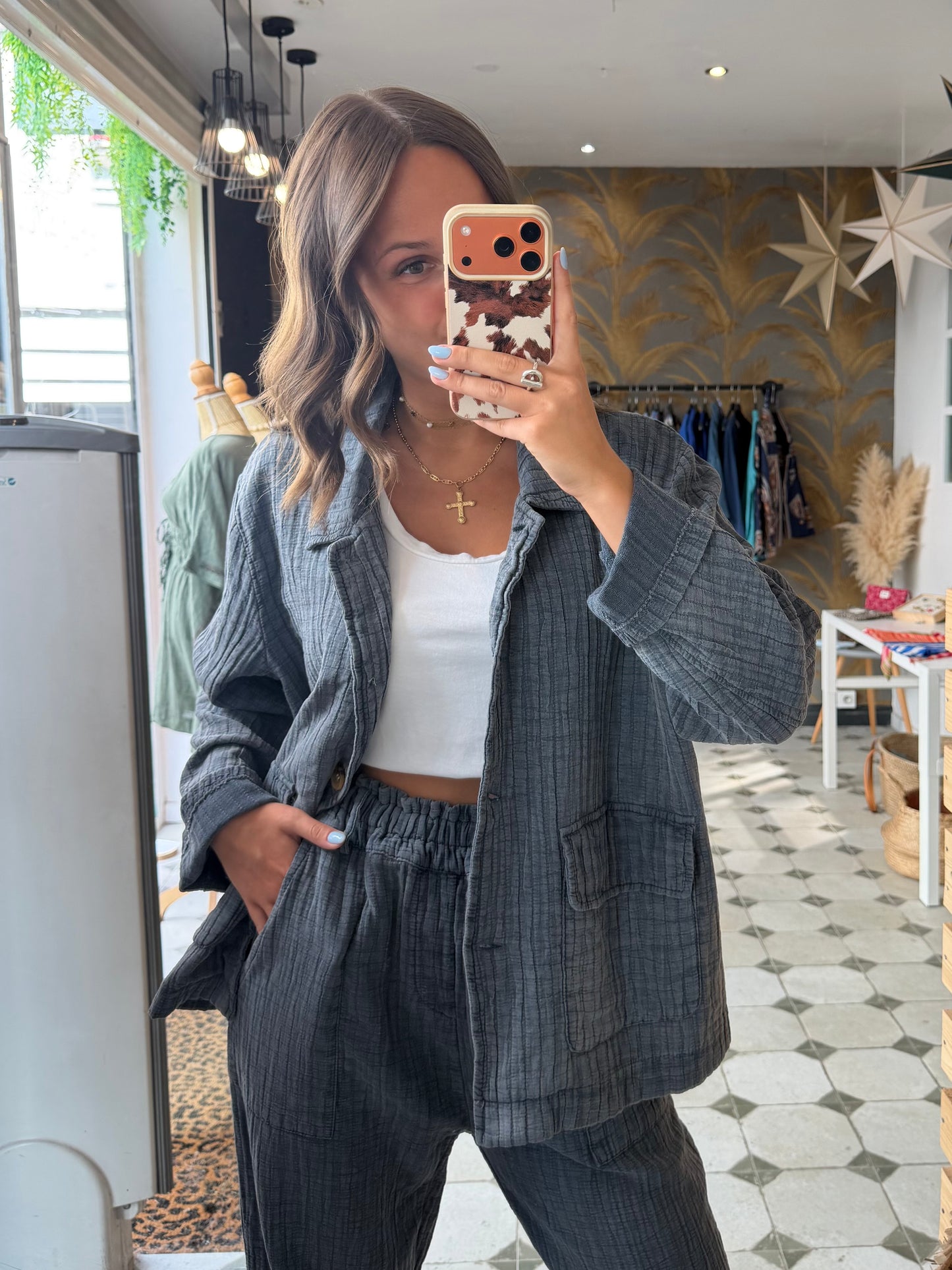Veste Hazel grise - Johanna Paris