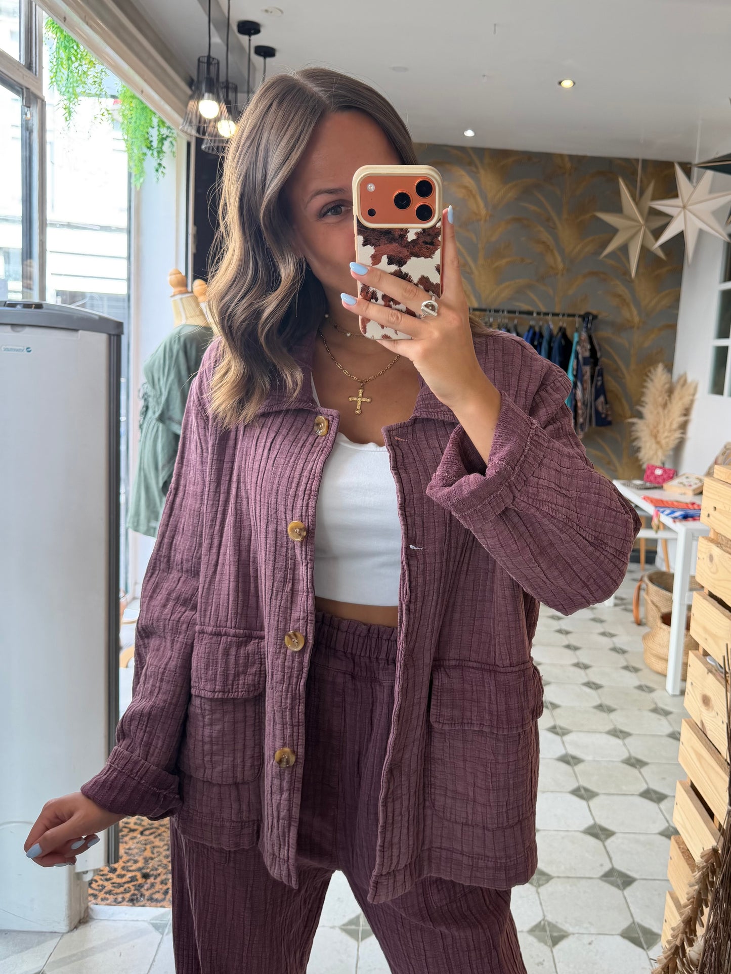 Veste Hazel prune - Johanna Paris