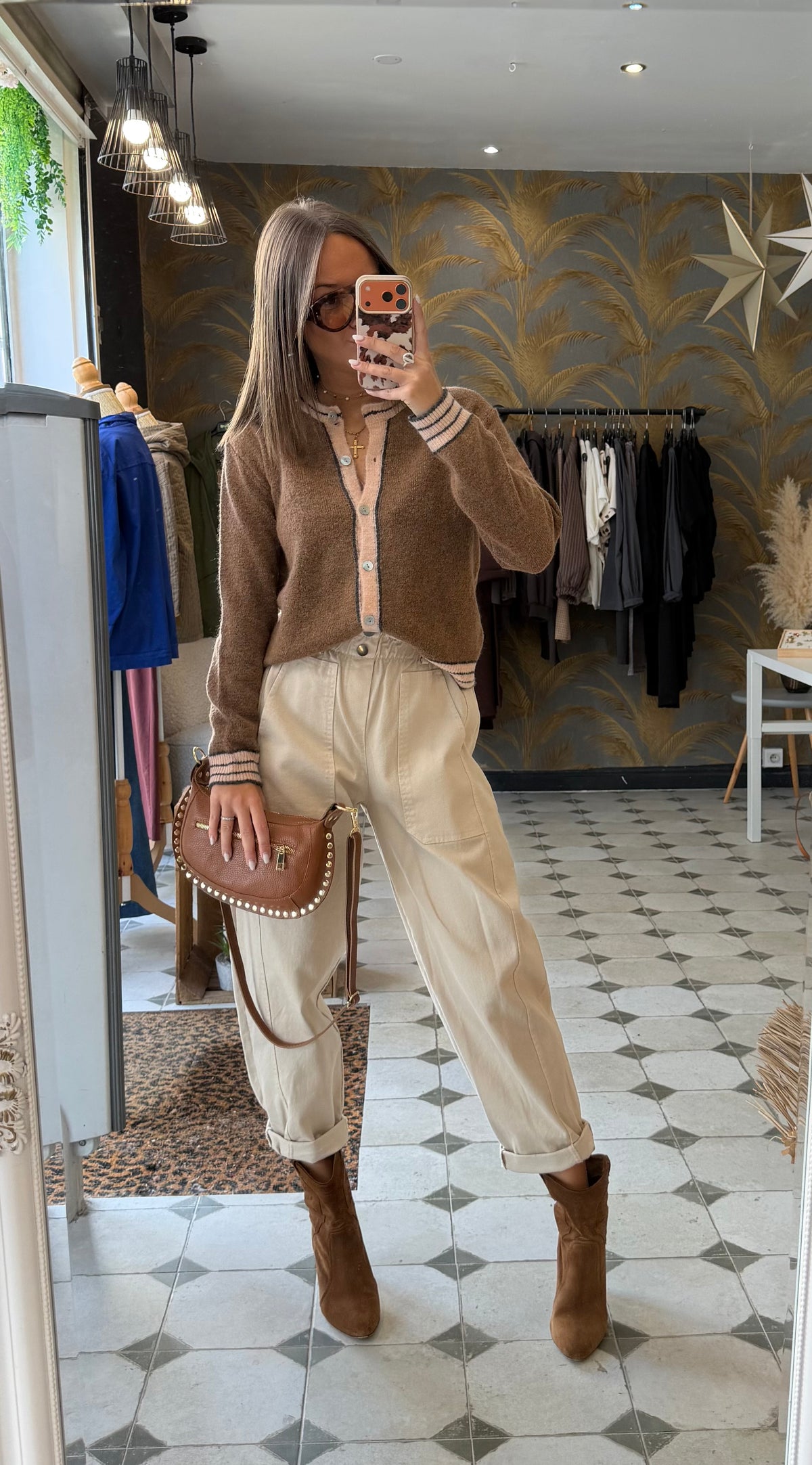 Gilet en laine Camel - Johanna Paris