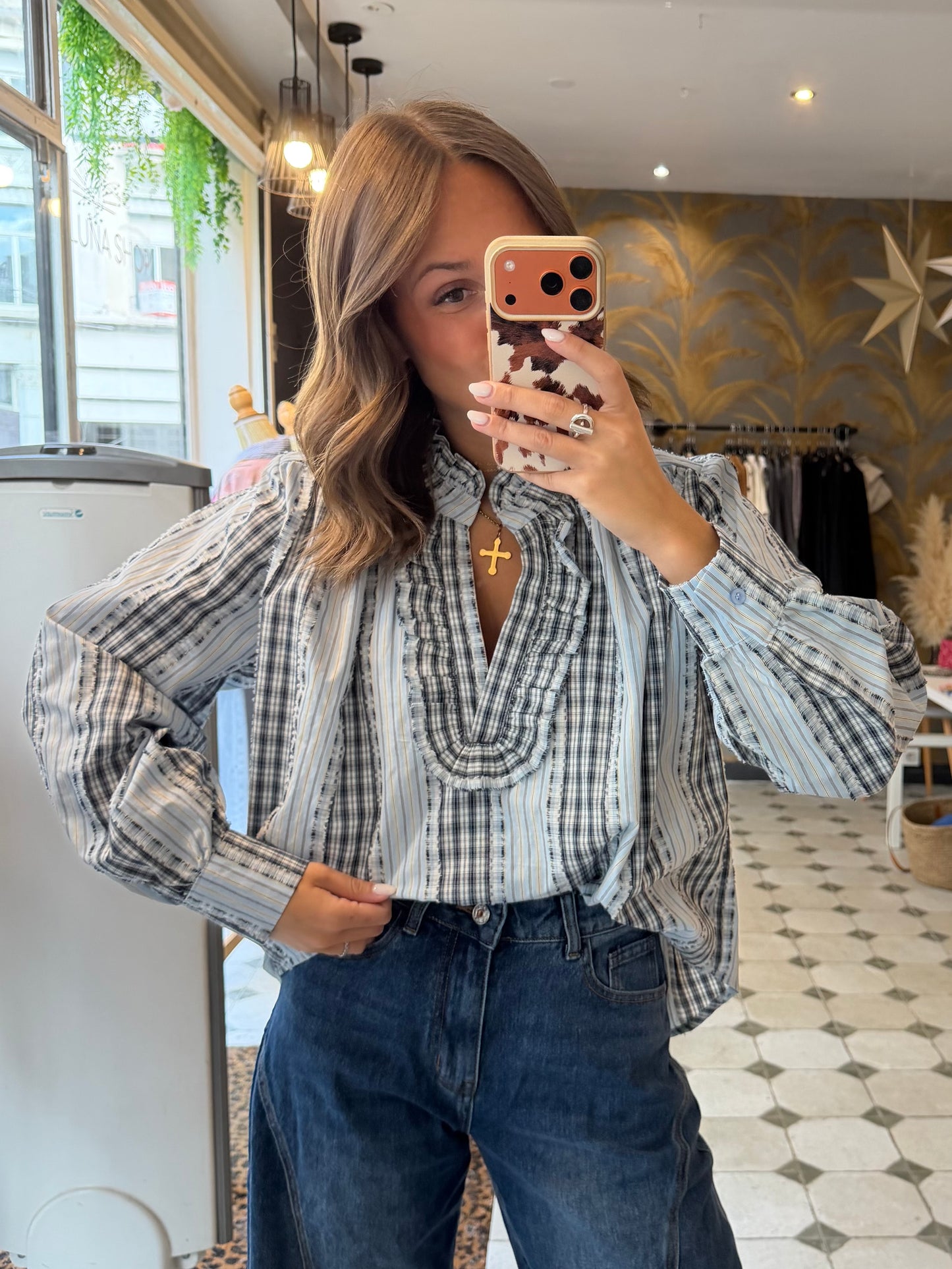 Blouse Sybille bleue - Johanna Paris